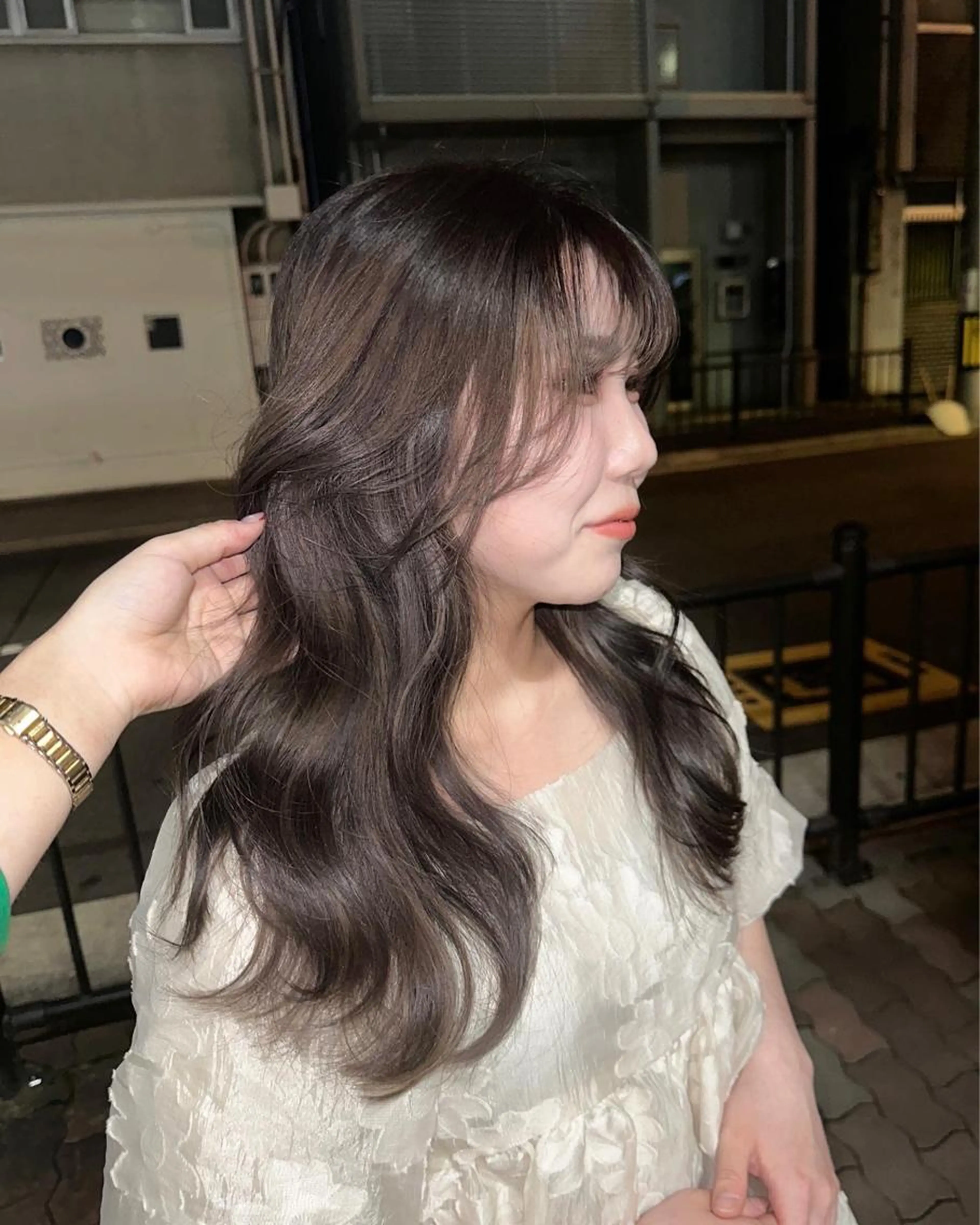 似合わせカット＋5ステップトリートメント＋クイックヘッドスパマッサージシャンプー・ブロー＋コテ巻きアレンジ🐩の写真