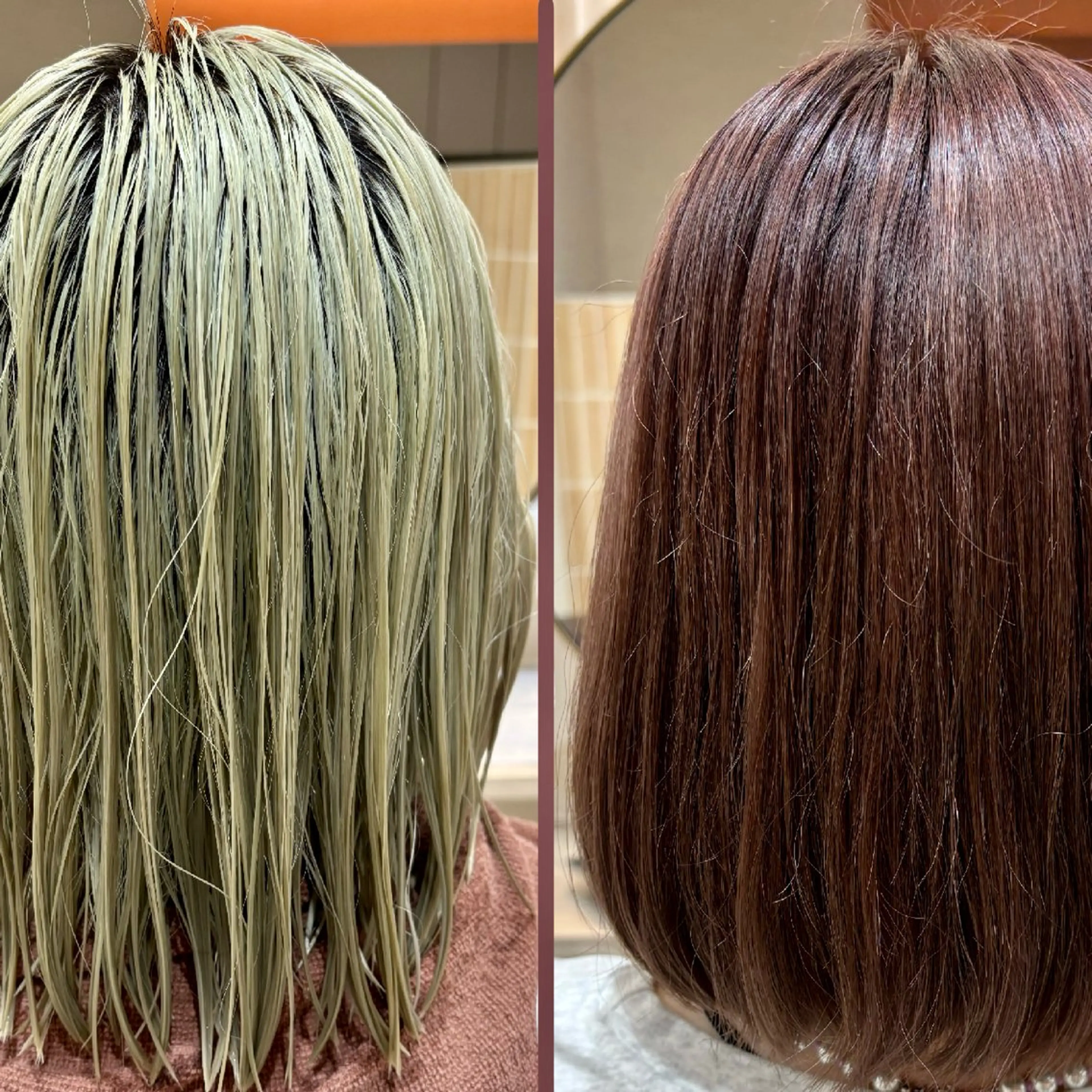 ミディアム カラー カット ヘアカラー フカオ ナナのヘアスタイル