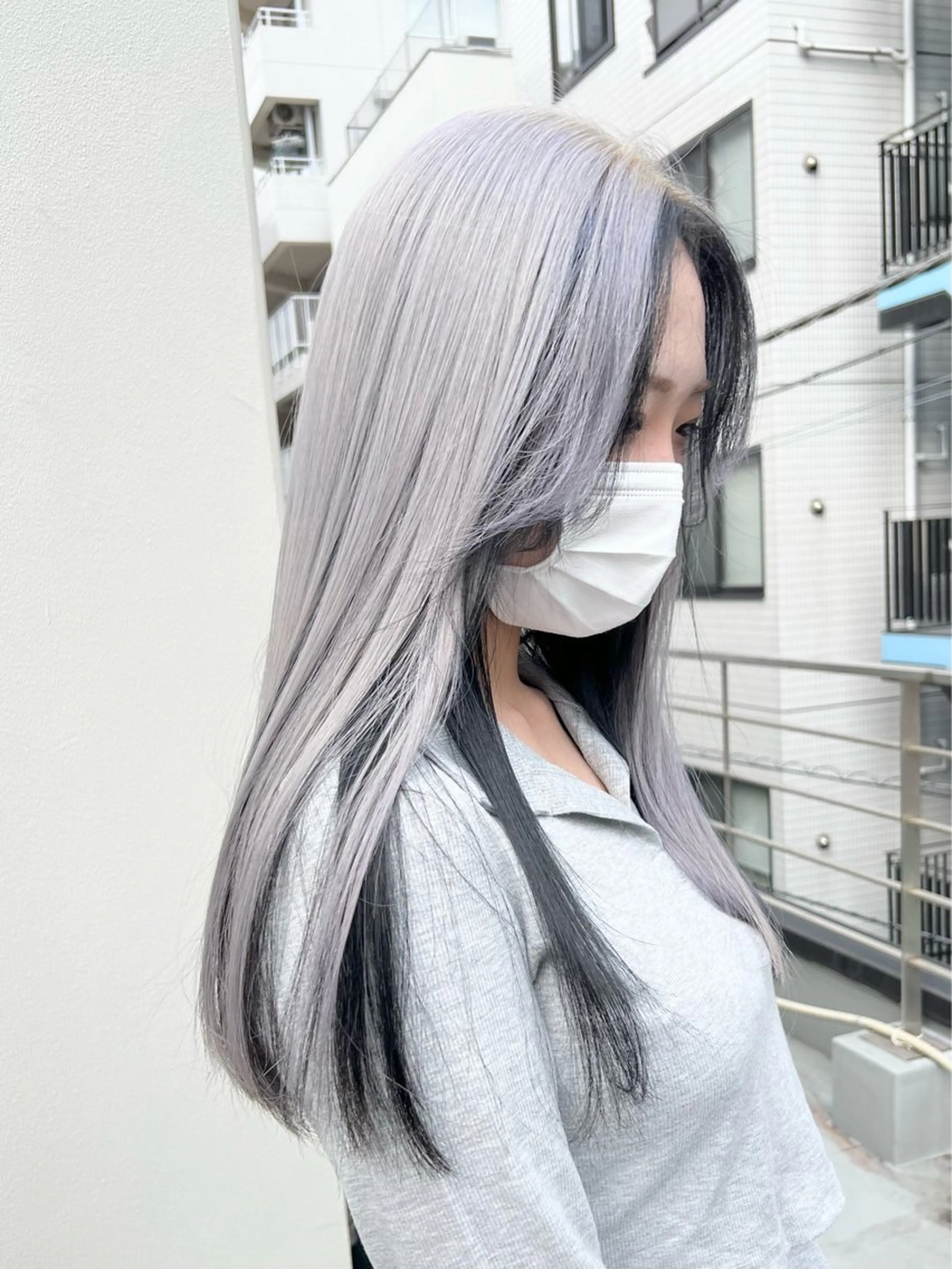 ロング カラー カット ヘアカラー トリートメント nico TOKYO 渋谷所属・ハイトーンブリーチ 特化🌈フジタハルキのヘアスタイル
