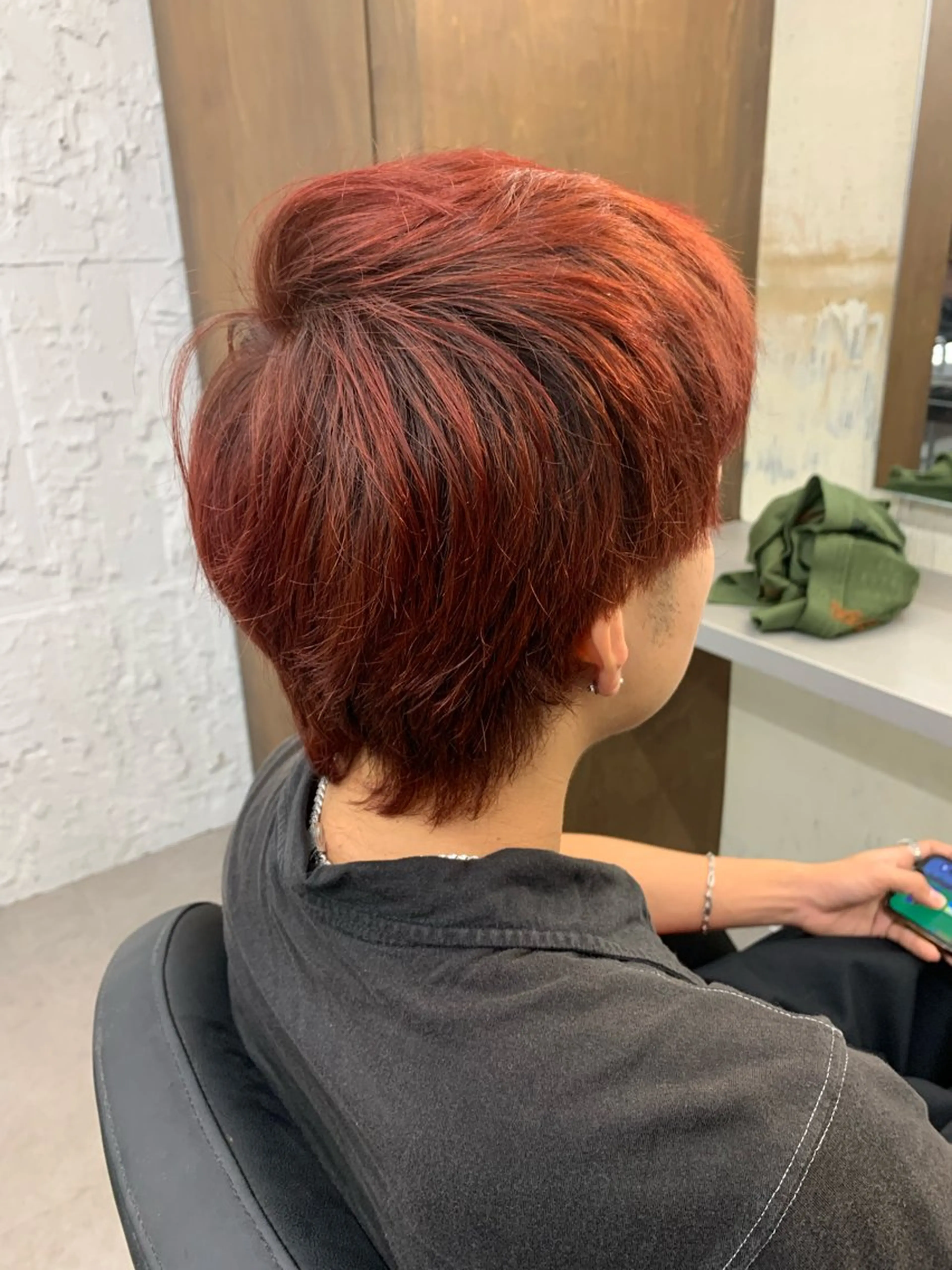 ミディアム 三村 竜也のヘアスタイル