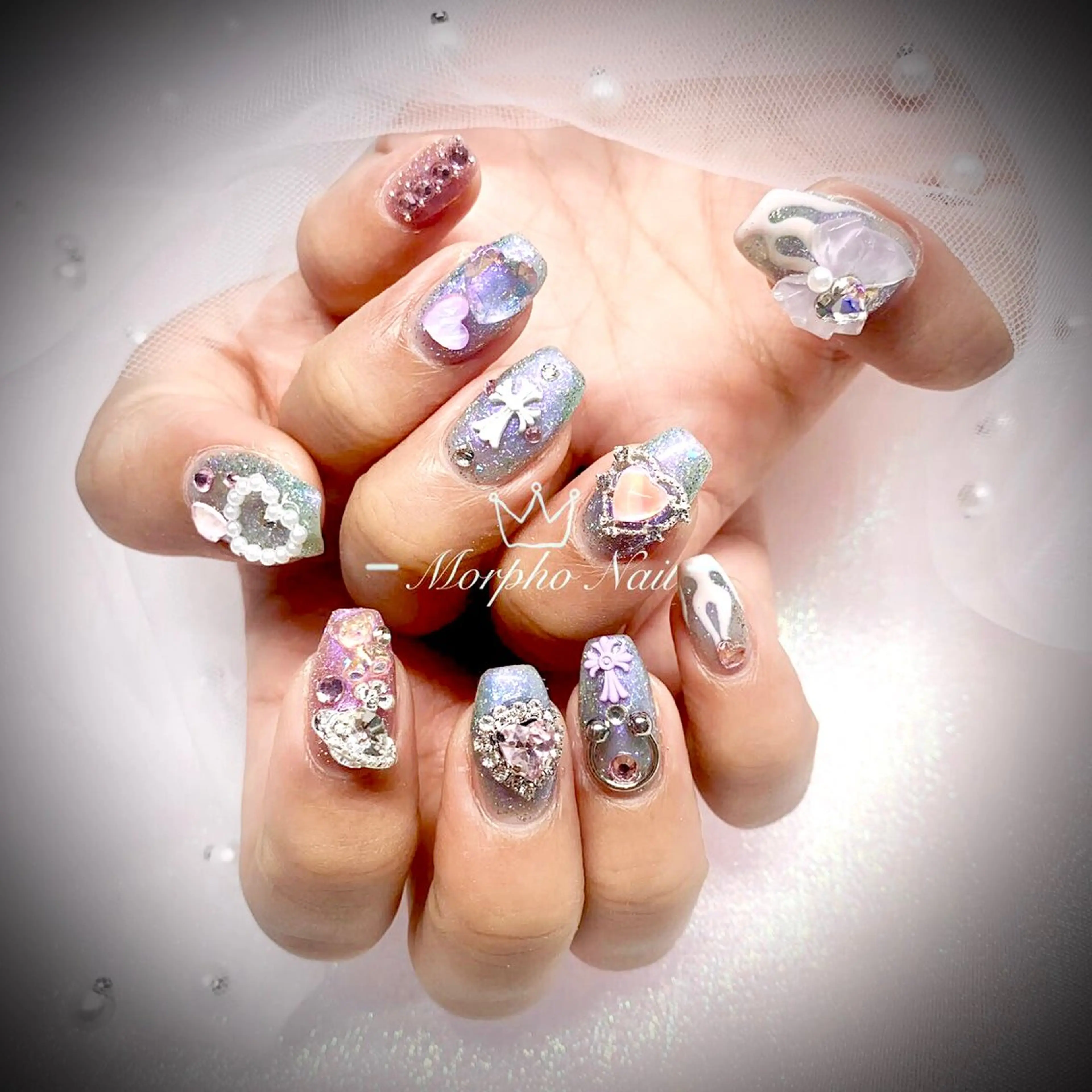 ネイル ハンドネイル Morpho nailのネイルデザイン