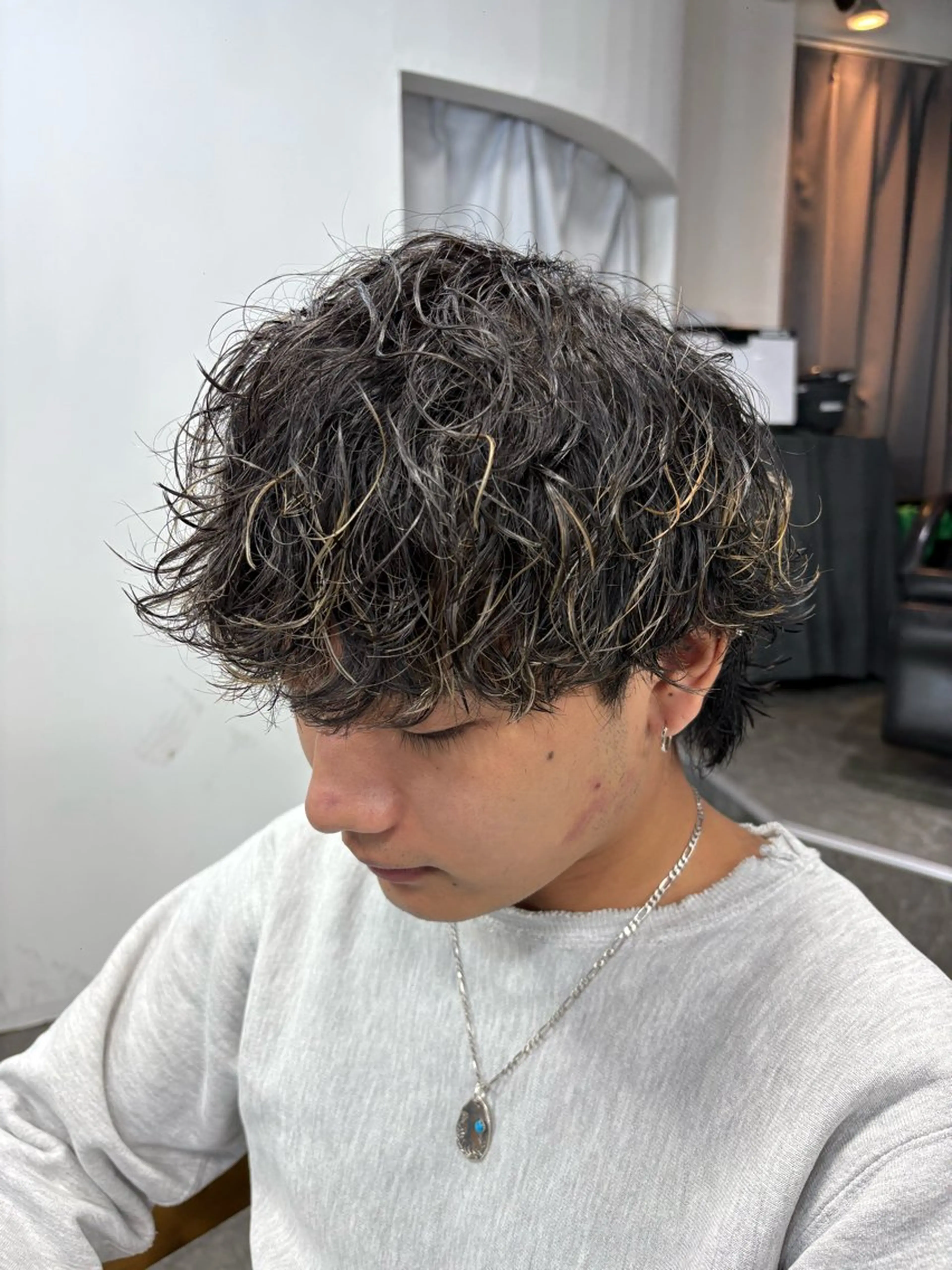 パーマ メンズ カット パーマ 梅田/全パーマ特化/ ケアパーマ特化/秋本のヘアスタイル