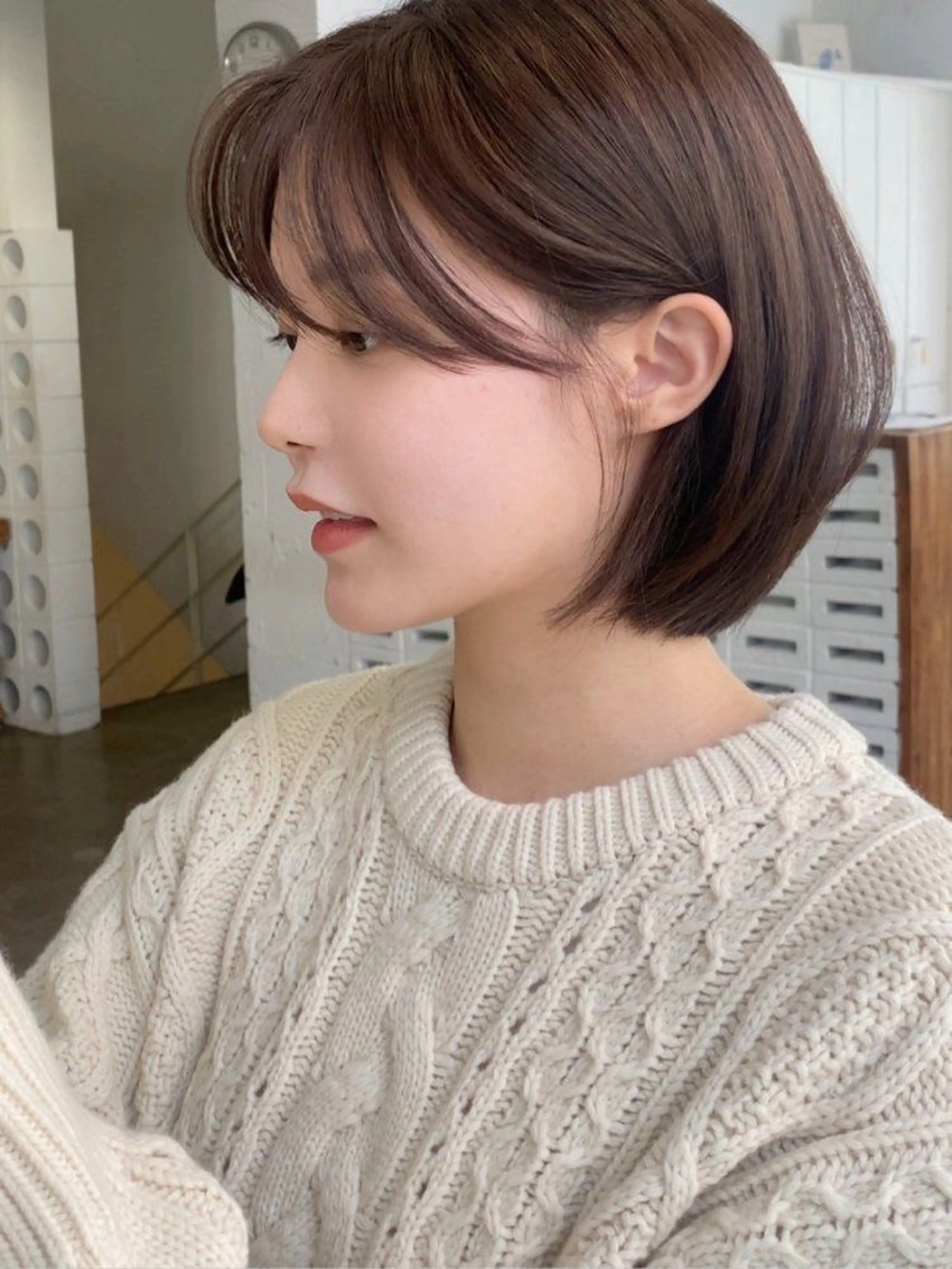 ショート ショートボブ ボブ ショートヘア カット ヘアカラー トリートメント ボブ/ショート/ 透明感カラー/まりなのヘアスタイル