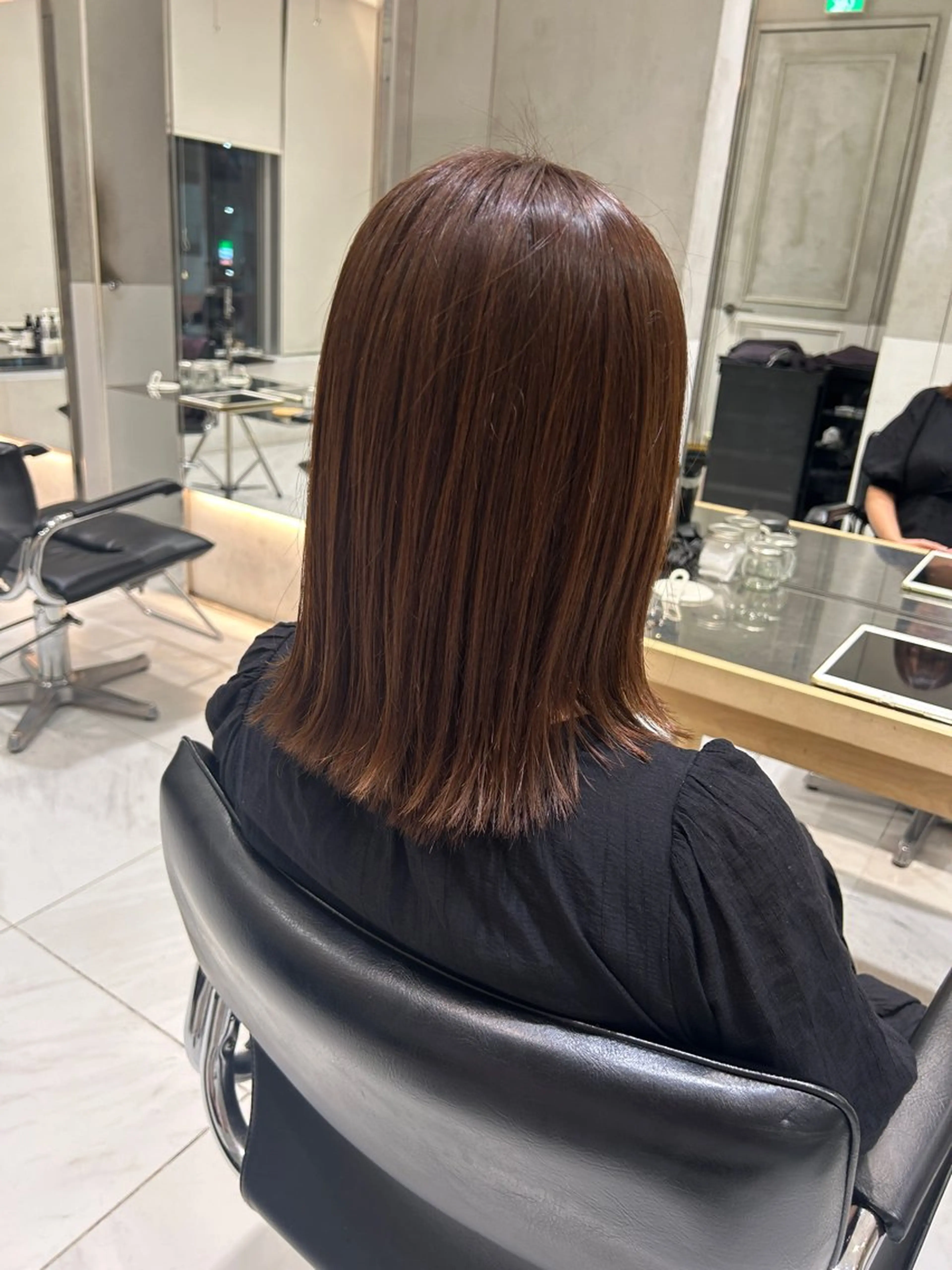 ミディアム 縮毛矯正 ⠀アヤら ⛓️メンズスタイルのヘアスタイル