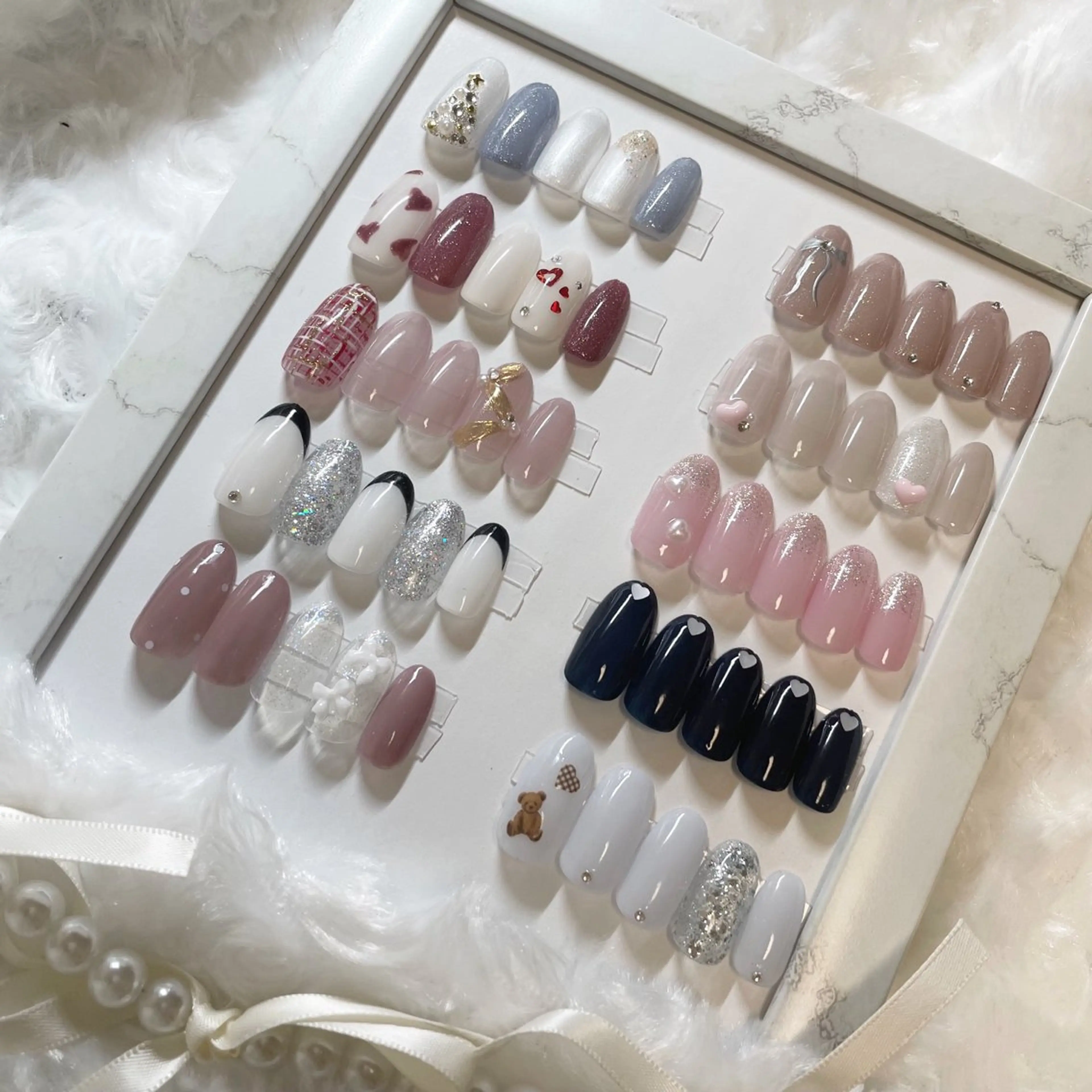 ネイル ジェルネイル 韓国ネイル 持ち込み ワンカラーネイル ワンホンネイル fiore nail 🦋のネイルデザイン