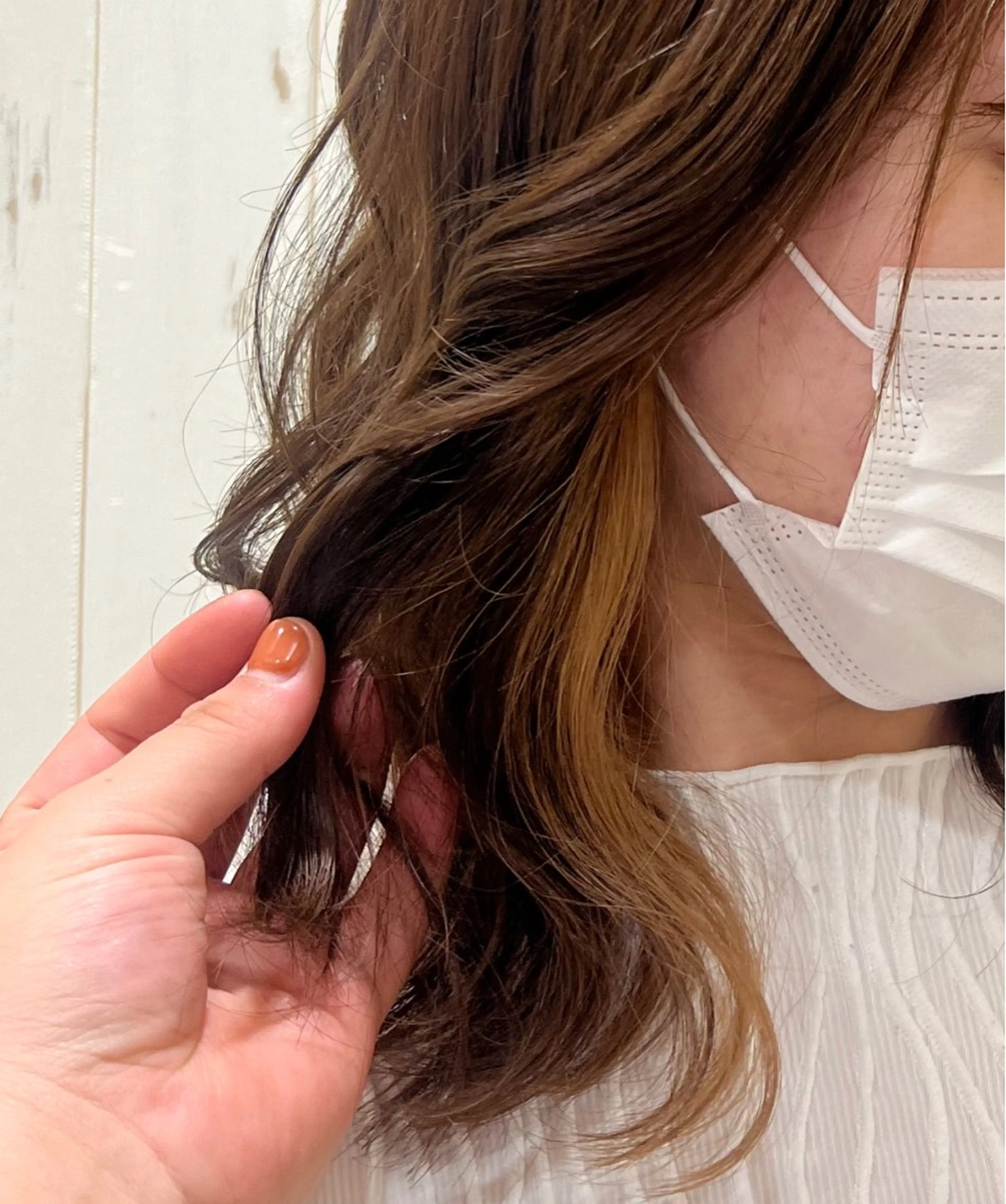 セミロング ボブ ハイライト 髪質改善 レイヤーカット hair salon FAN所属・FANスタイリスト Ⓜ️EIのヘアスタイル