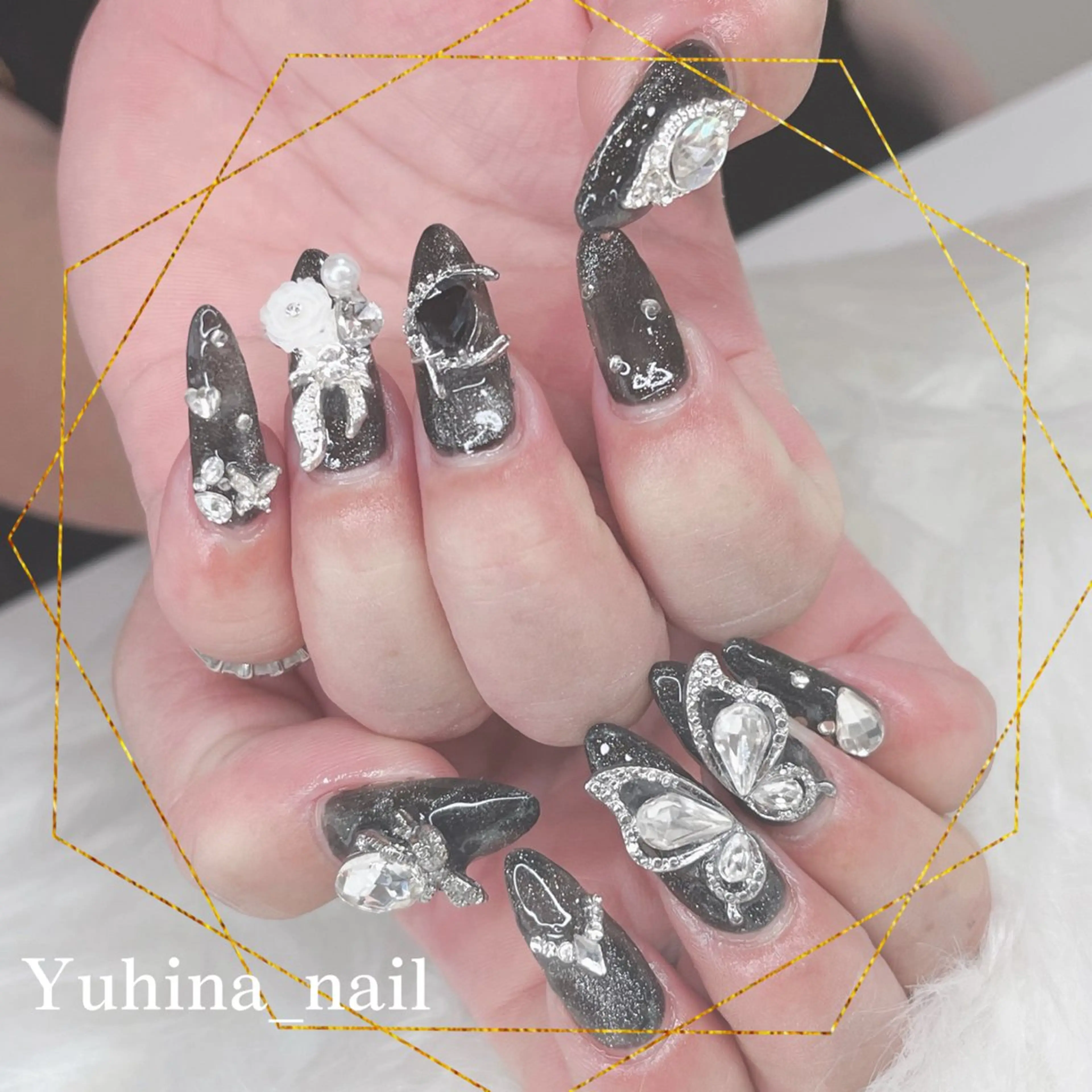 ネイル ハンドネイル Yuhina _nail‪ෆ‪.*のネイルデザイン