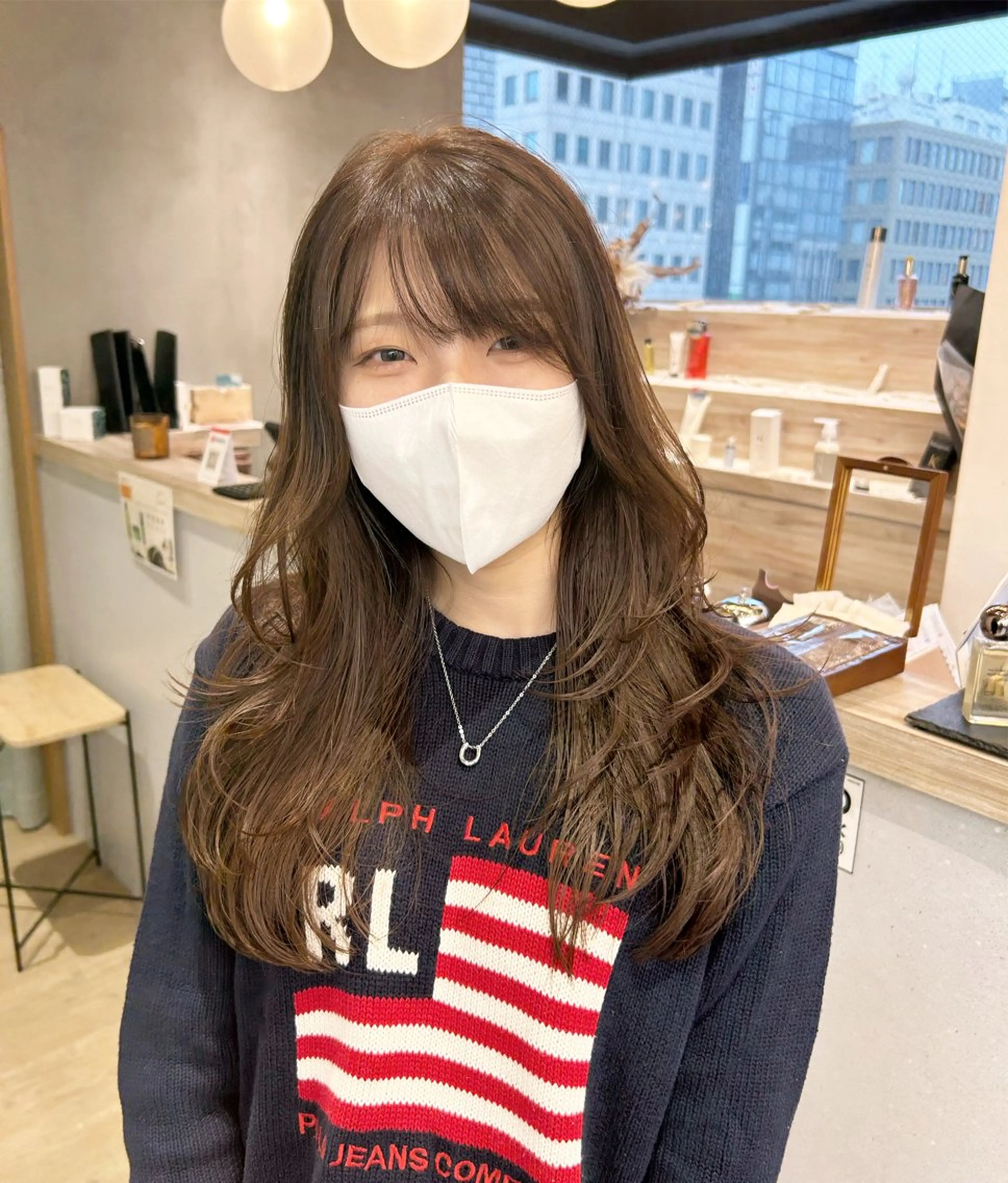 ロング カット ヘアカラー トリートメント 🩵縮毛矯正/ブリー チ/髪質改善/いつかのヘアスタイル