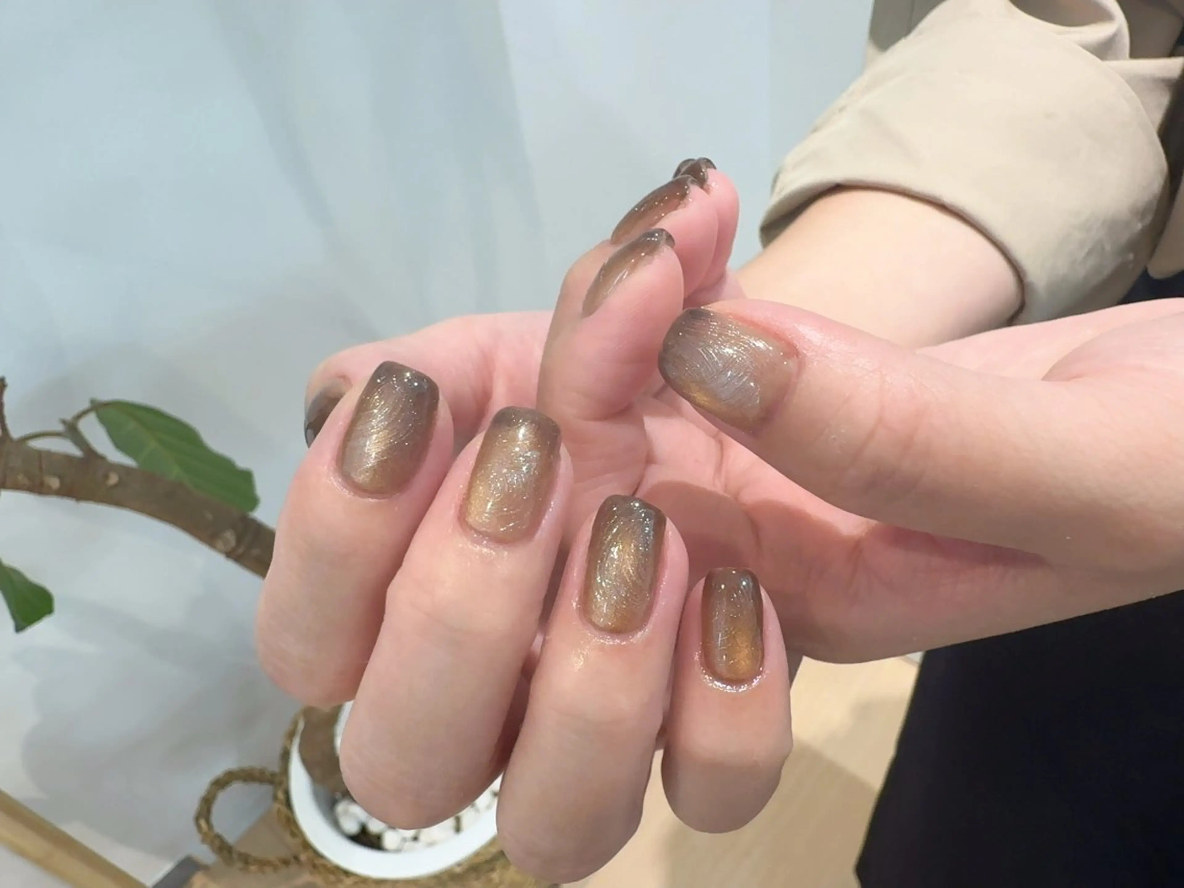 ネイル チークネイル フラッシュネイル フレンチネイル 韓国ネイル マグネットネイル ハンドネイル Hi nail池袋 🎀ワンホン/韓国風のネイルデザイン