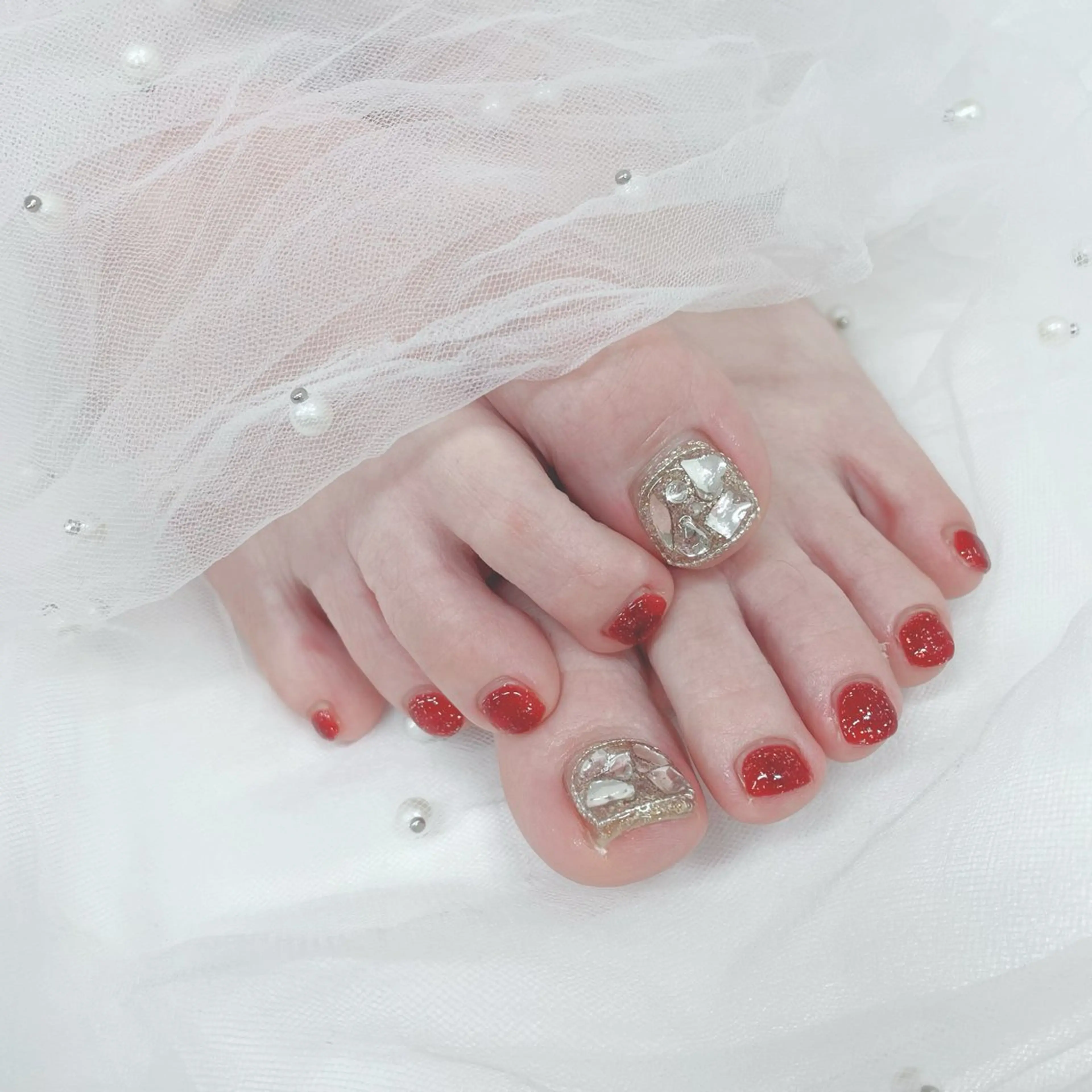 ネイル アートネイル ジェルネイル グラデーション キラキラネイル ラメ(グリッター) Viola. TOMOMIのネイルデザイン