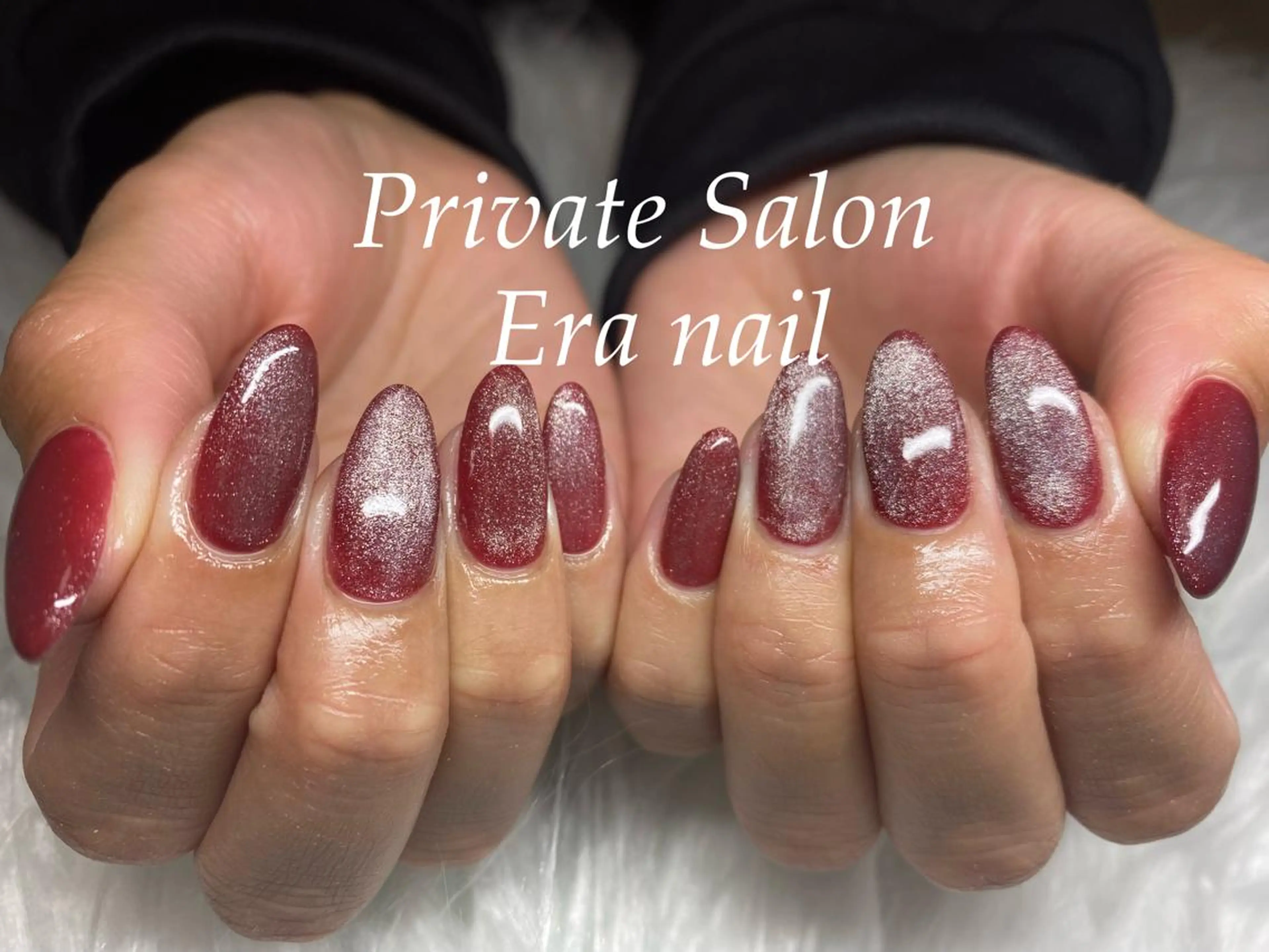 ネイル マグネットネイル マグネットワンカラー ワンカラーネイル ハンドネイル Era nailのネイルデザイン