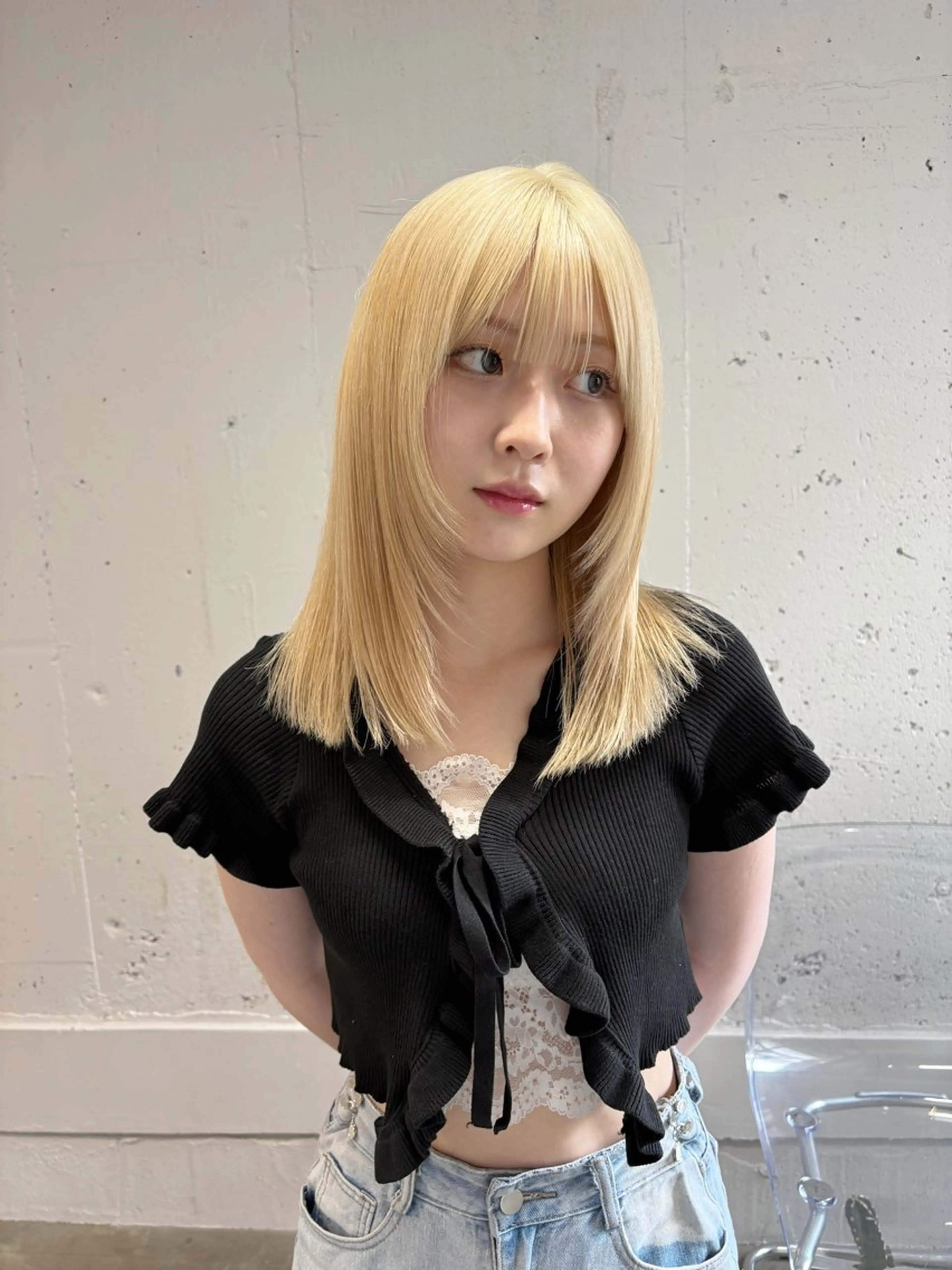 カラー ヘアカラー ロングレイヤー ¥0🎀MEIのヘアスタイル