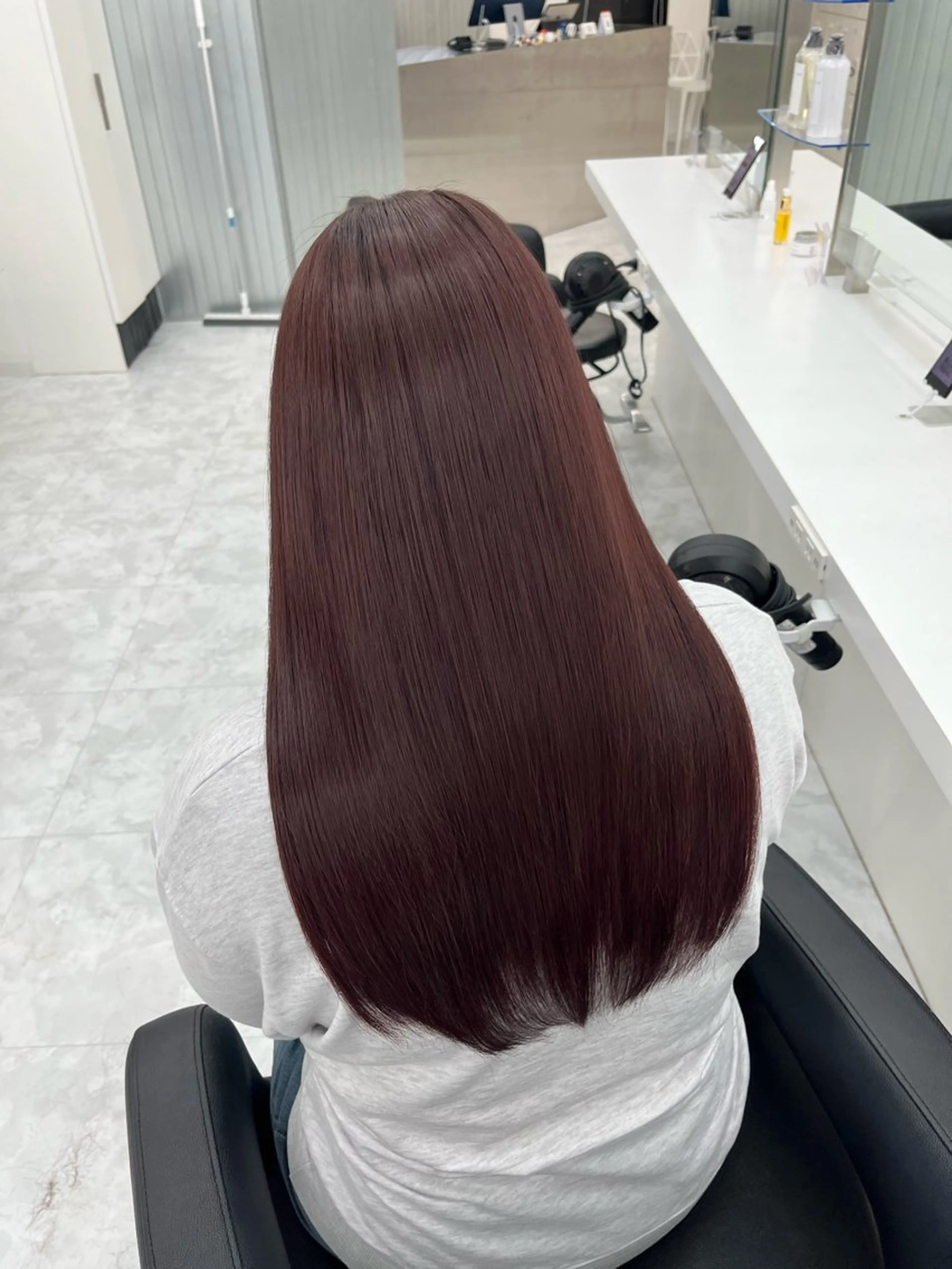 セミロング ヘアカラー トリートメント ヘッドスパ ヘアセット rio🧚🏻‍♀️ 暖色/グレージュのヘアスタイル