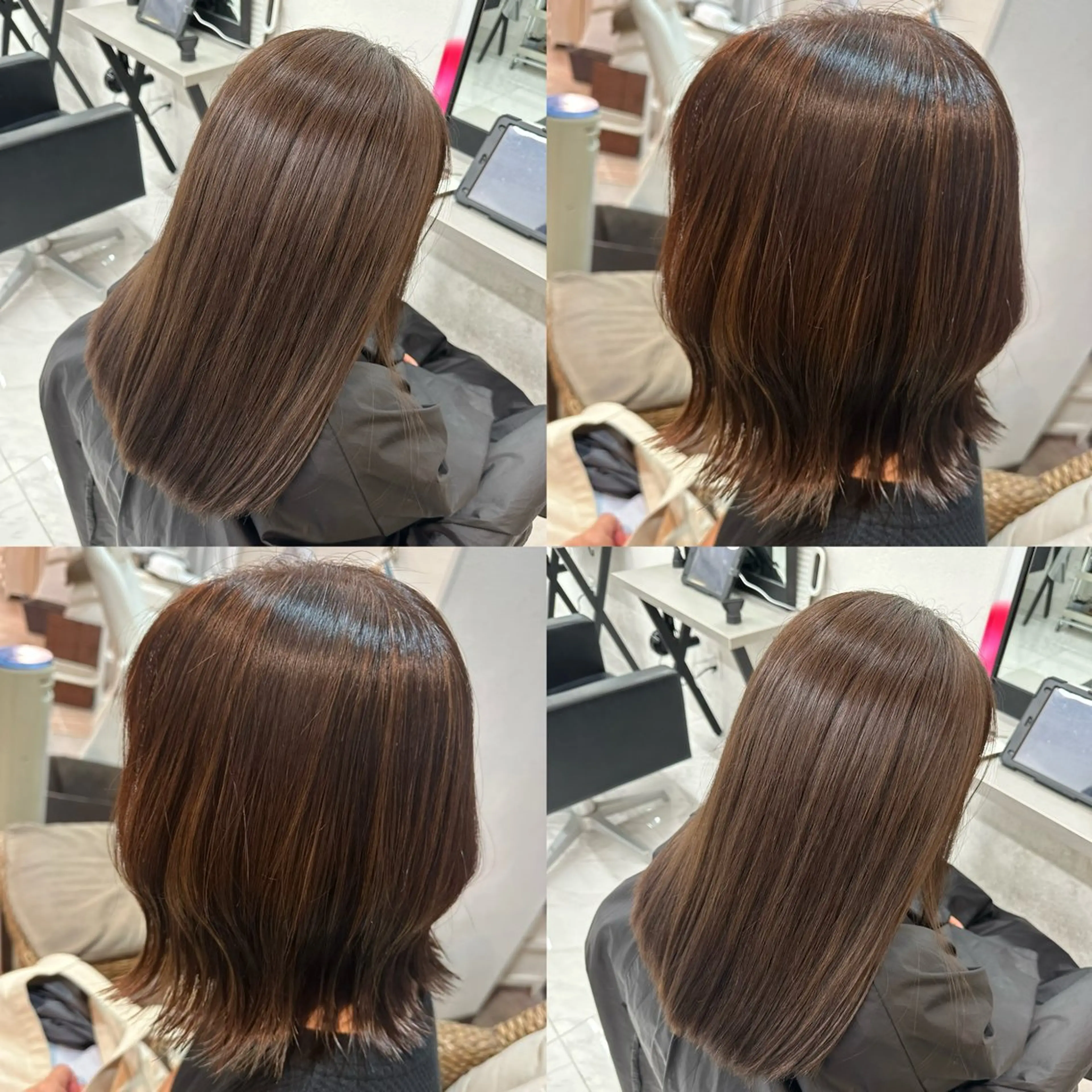 カラー ヘアカラー トリートメント ヘアセット 🍊暖色/ボブヘア chihiro🌼ོのヘアスタイル