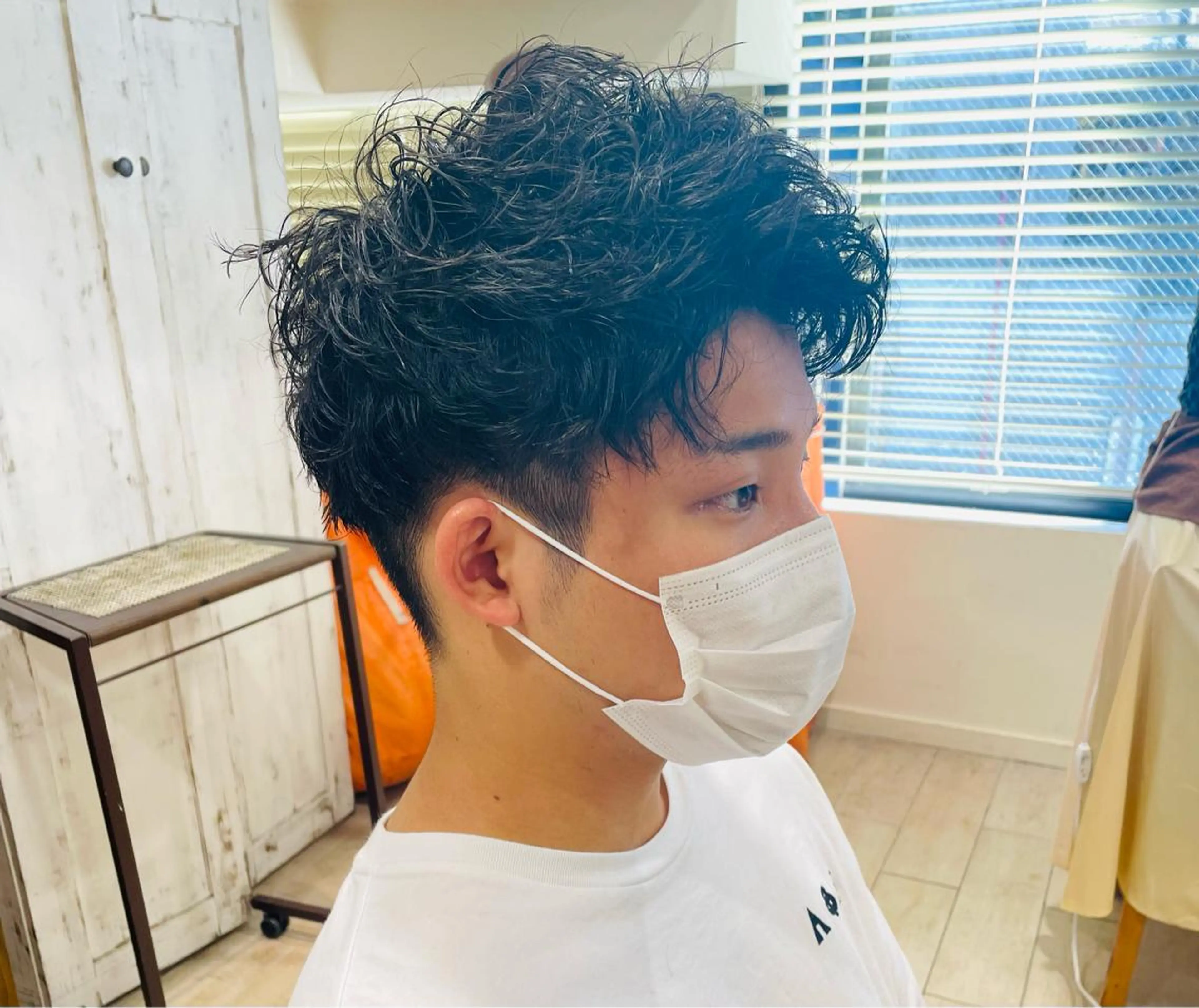 パーマ メンズ カット パーマ すげ さやかのヘアスタイル