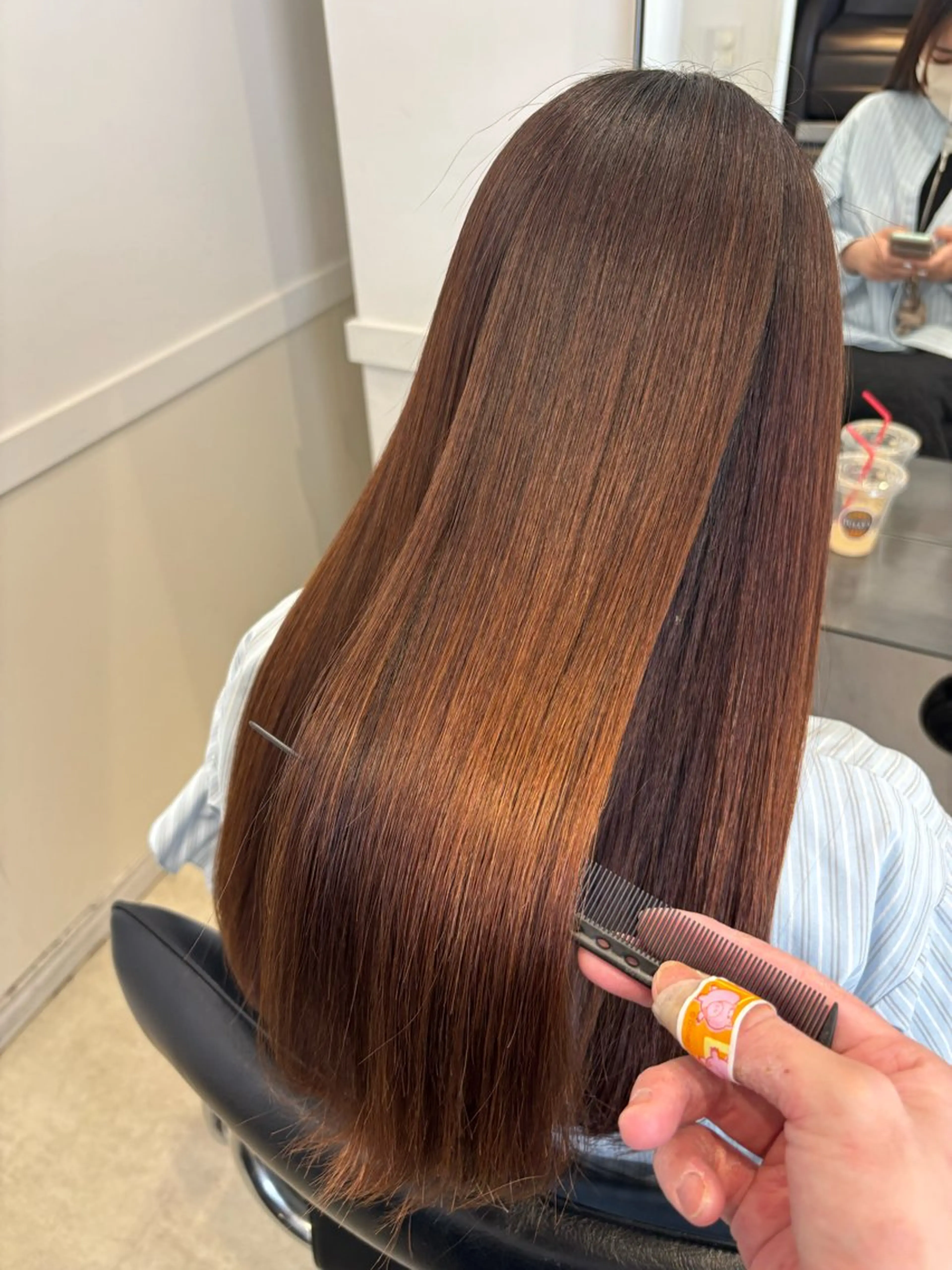 ロング カット 縮毛矯正 トリートメント Go Today シェアサロン 横浜店所属・【ただの天才 🎨】のヘアスタイル