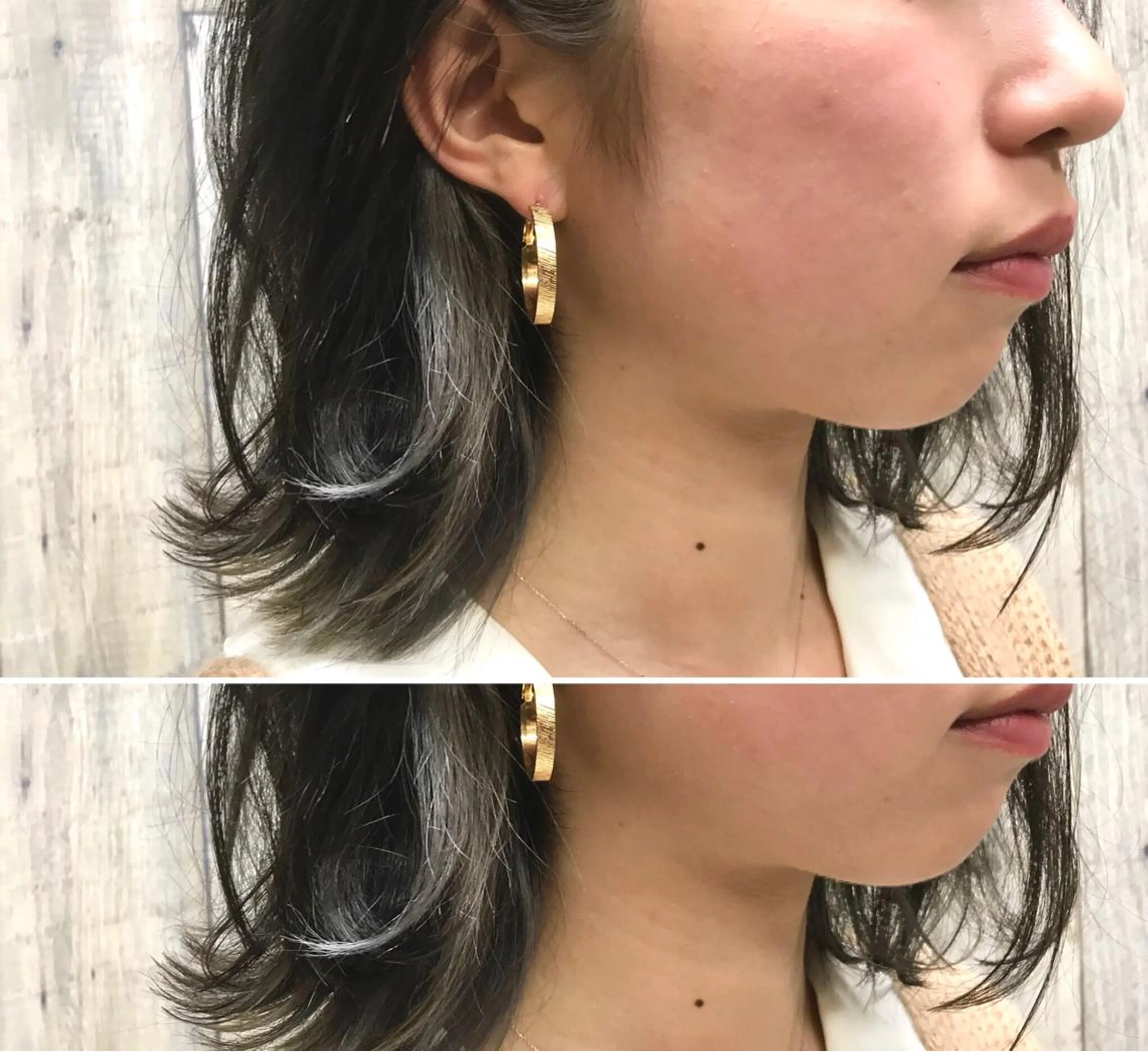 ショート カラー アッシュ インナーカラー シルバー シルバーアッシュ 竹嶌 健吾のヘアスタイル