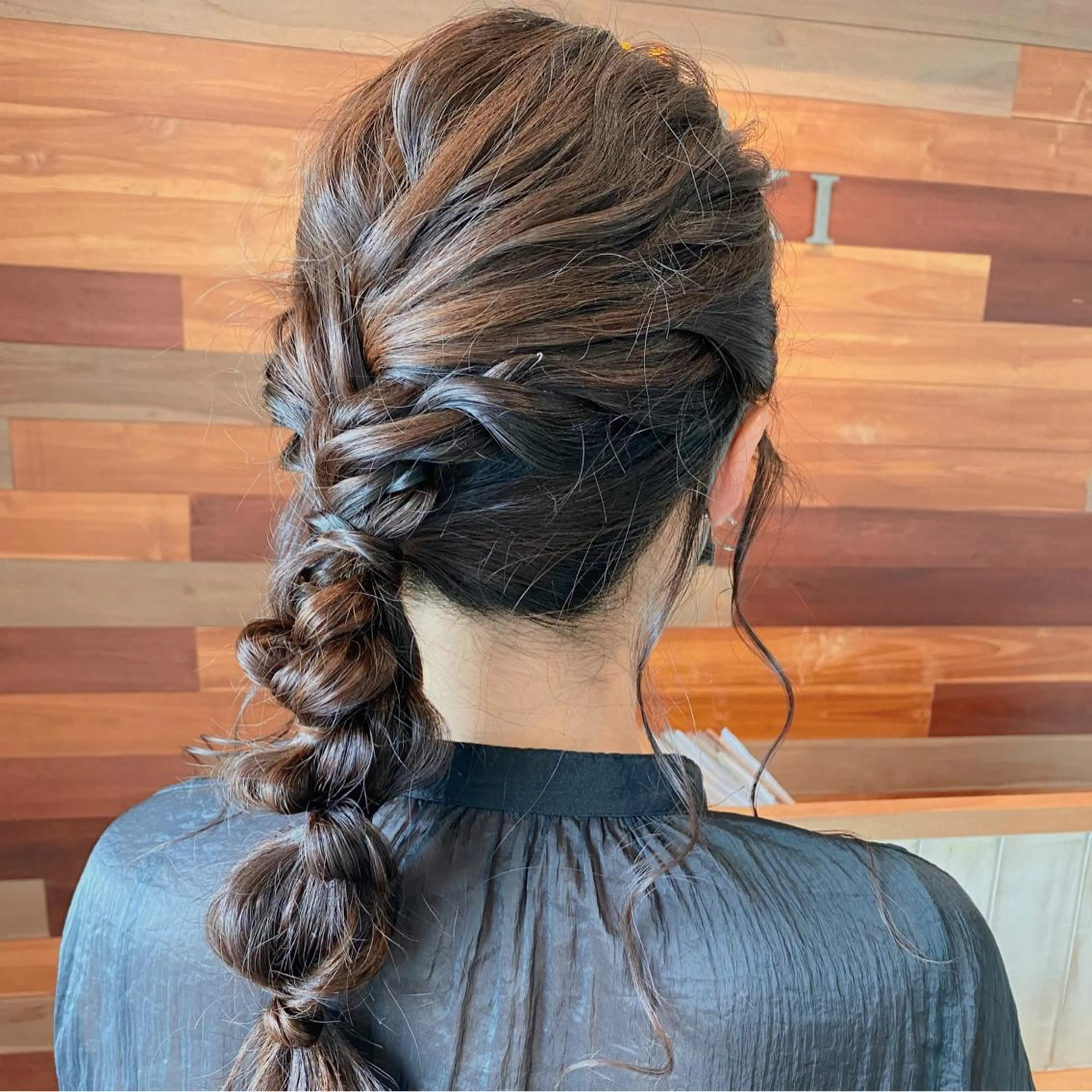 ロング ヘアアレンジ 結婚式・ブライダル なつき/艶ピンク/ girly hairのヘアスタイル