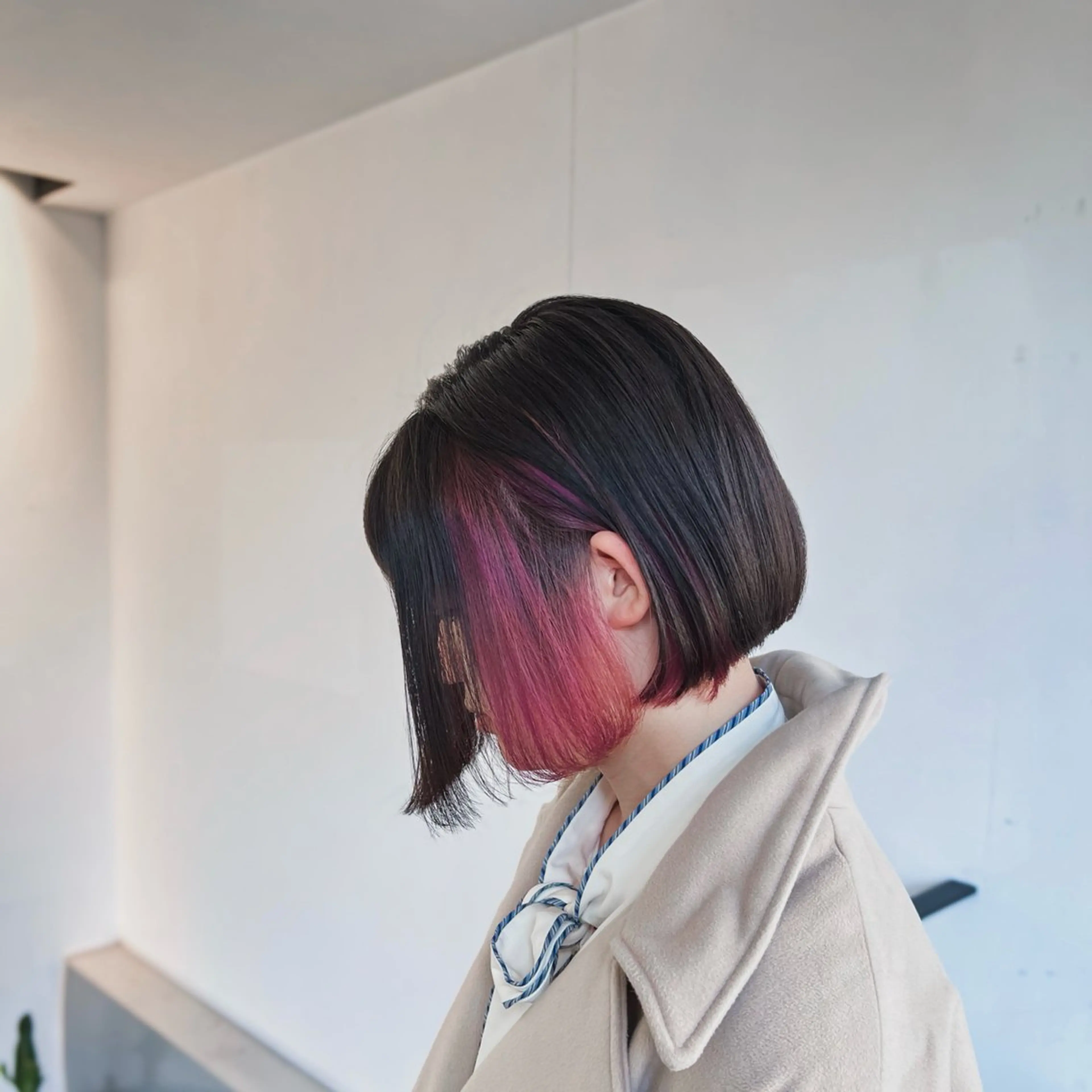 カラー ブリーチ ケアブリーチ デザインカラー イヤリングカラー インナーカラー カット ヘアカラー トリートメント quon RYUYA /レイヤーのヘアスタイル