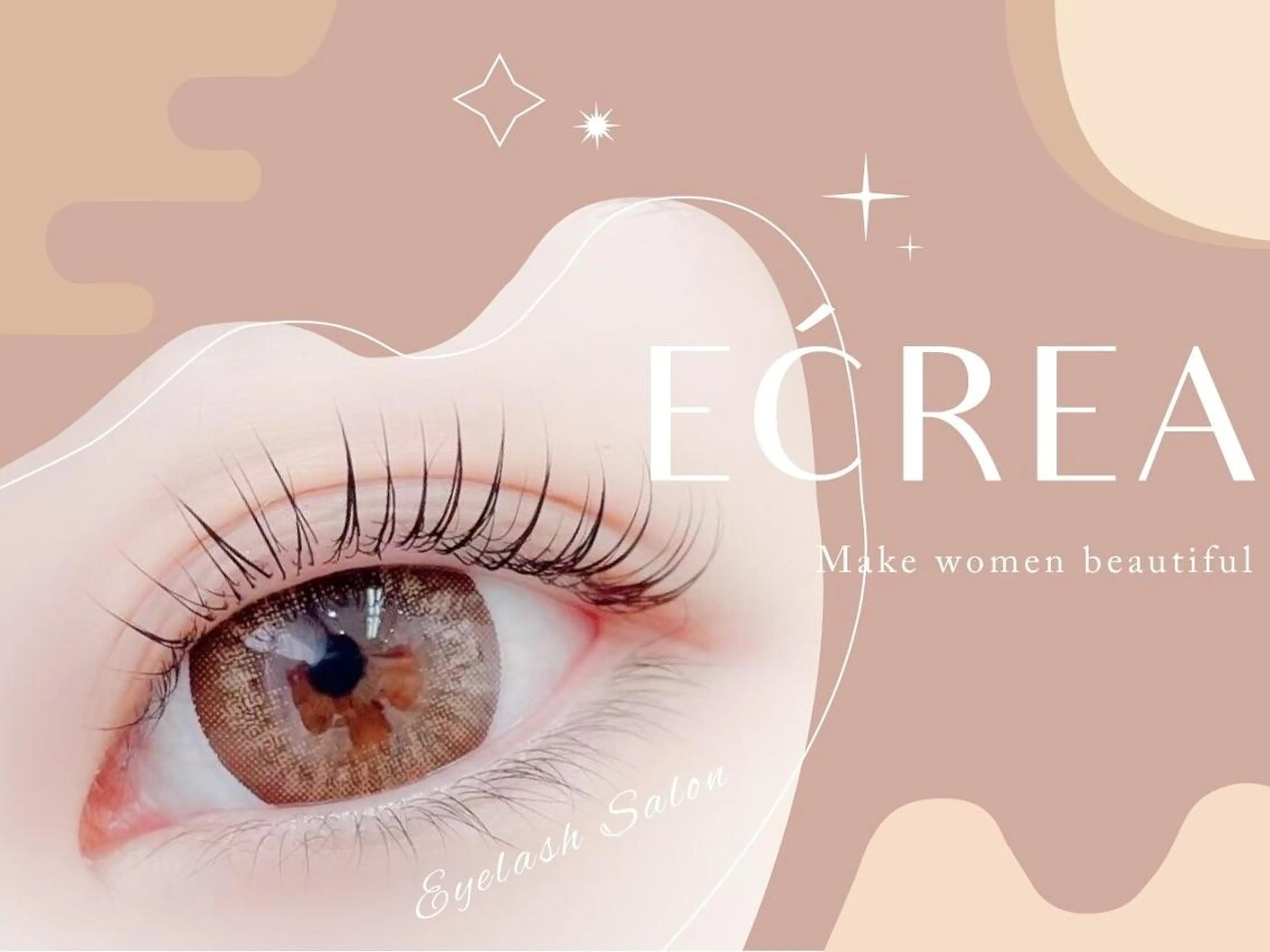 マツエク・マツパ バインドロック フラットラッシュ パリジェンヌラッシュリフト まつげパーマ 一重×まつ毛パーマ ECREA★ 元町店のマツエク・マツパデザイン