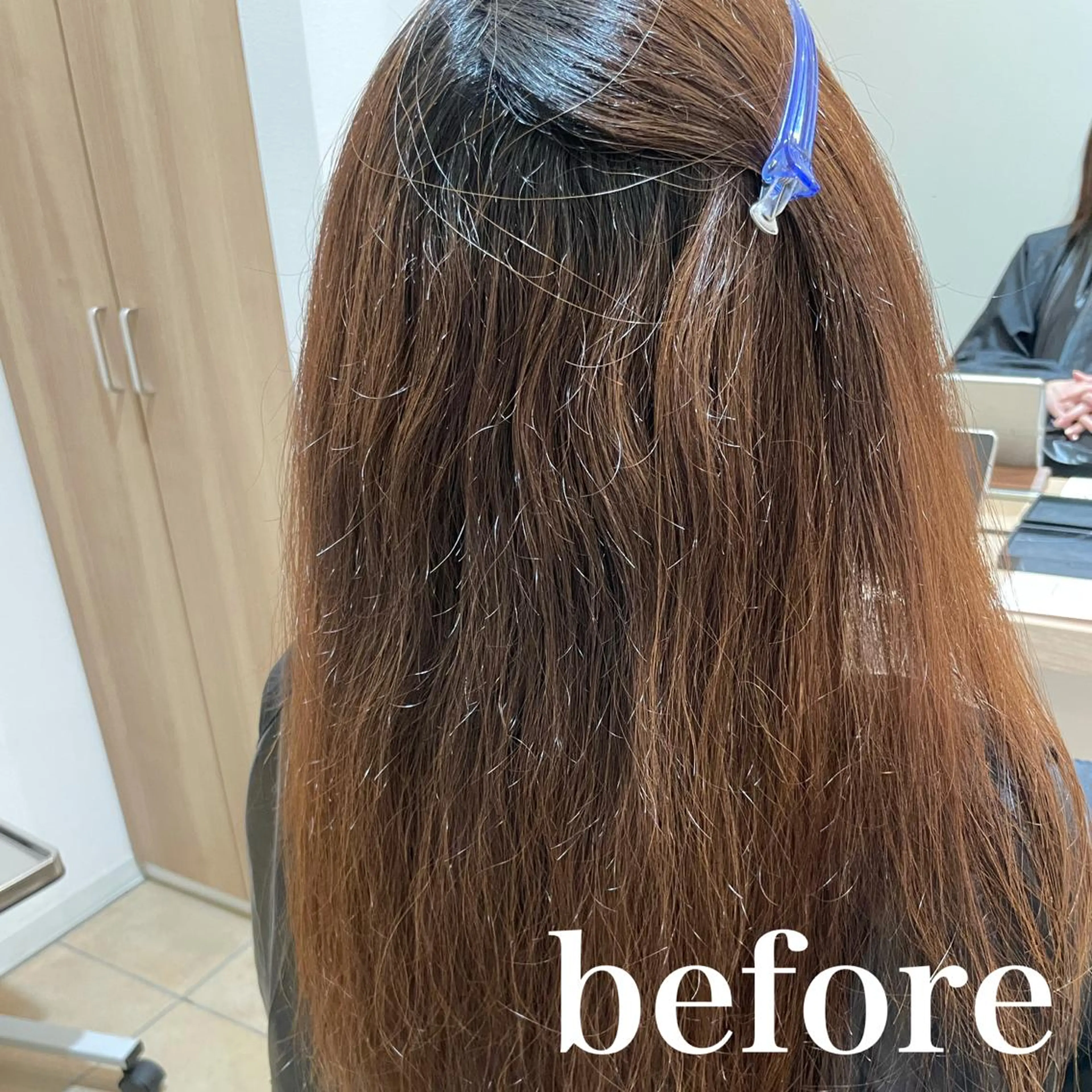 ロング パーマ 縮毛矯正 ブリーチ/縮毛矯正/ ボブ特化/よしきのヘアスタイル