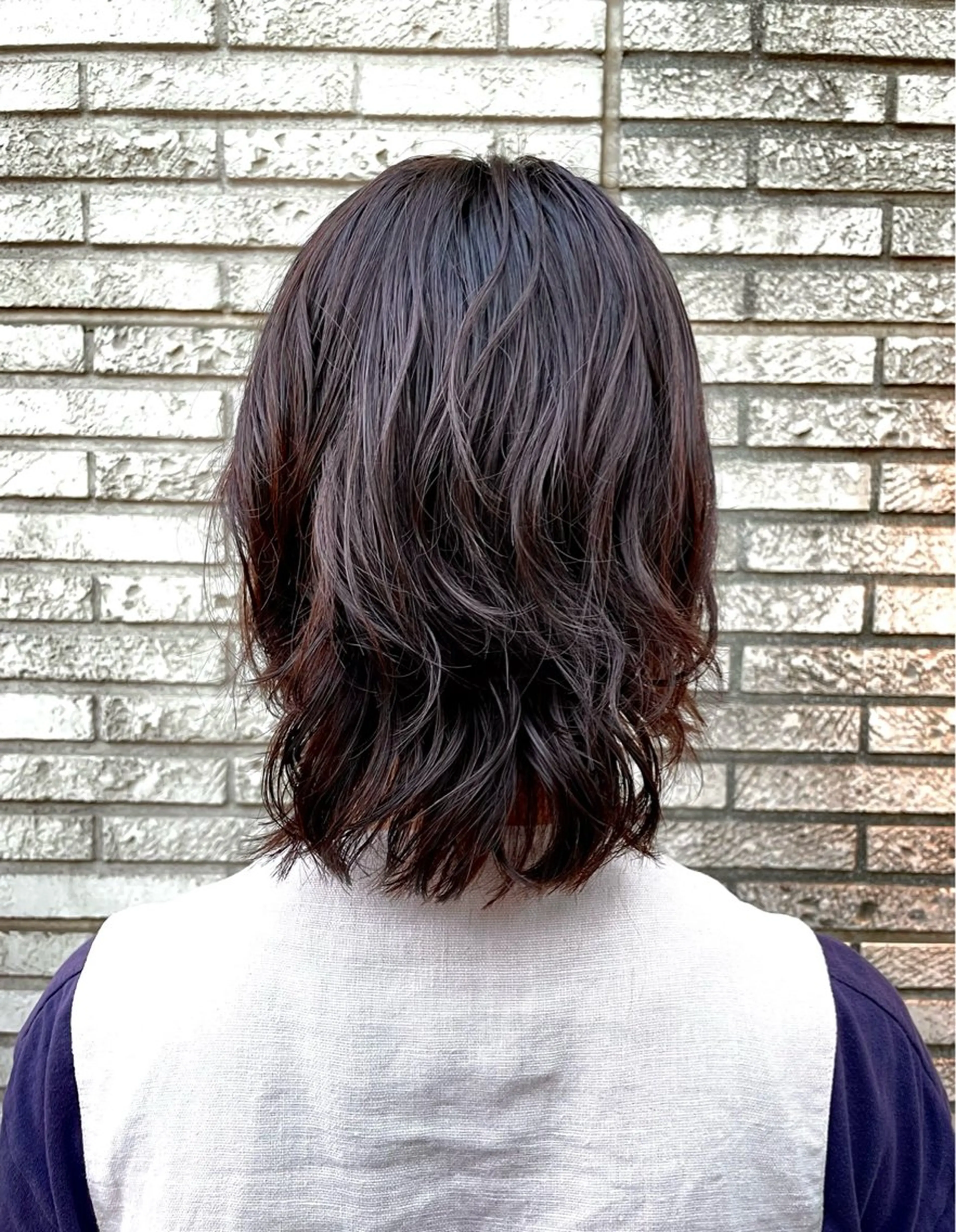 ミディアム パーマ ニュアンスパーマ 無料カットモデル募集 /　 Juanのヘアスタイル