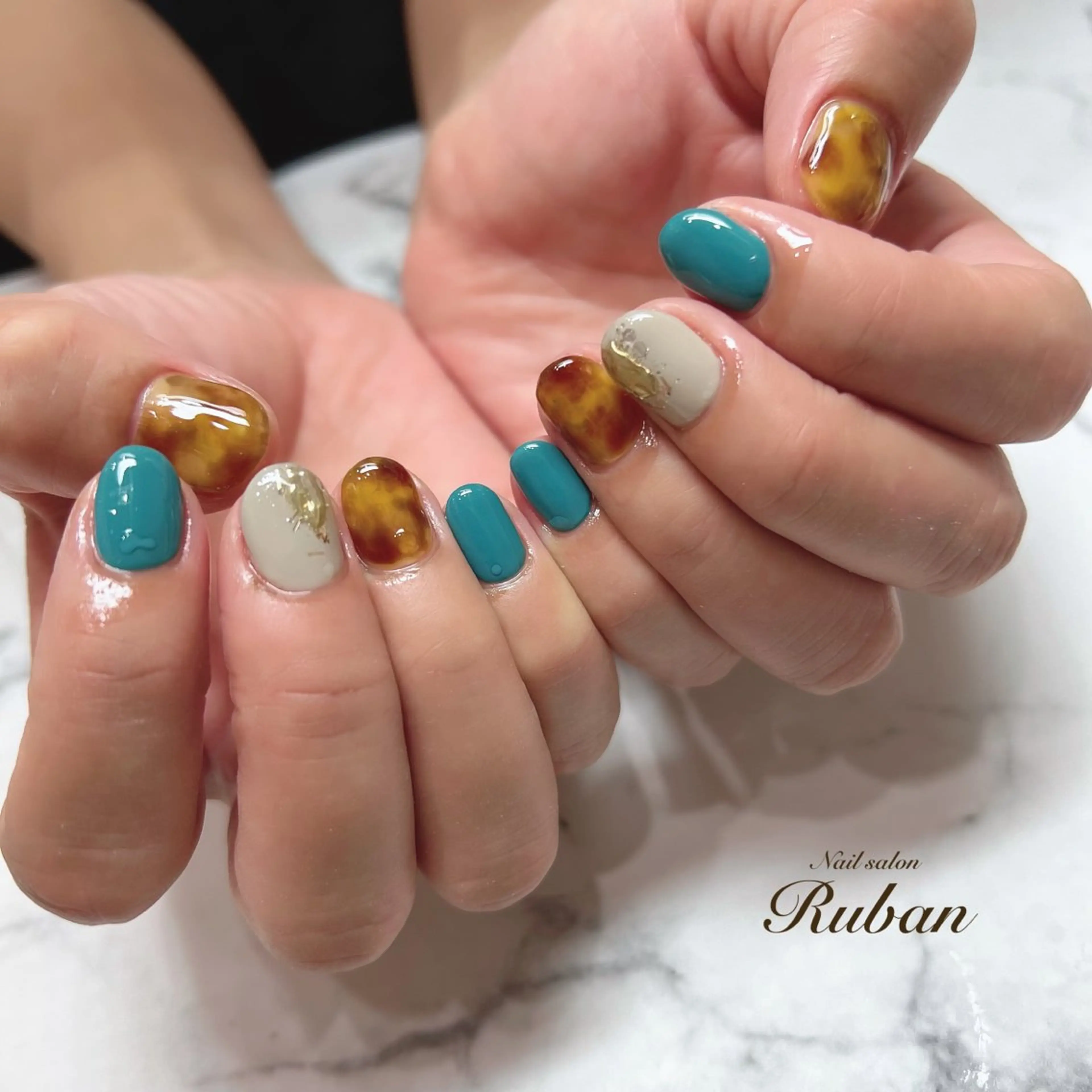 ネイル べっ甲ネイル Nail salon Ruban所属・Nail salon Rubanのネイルデザイン