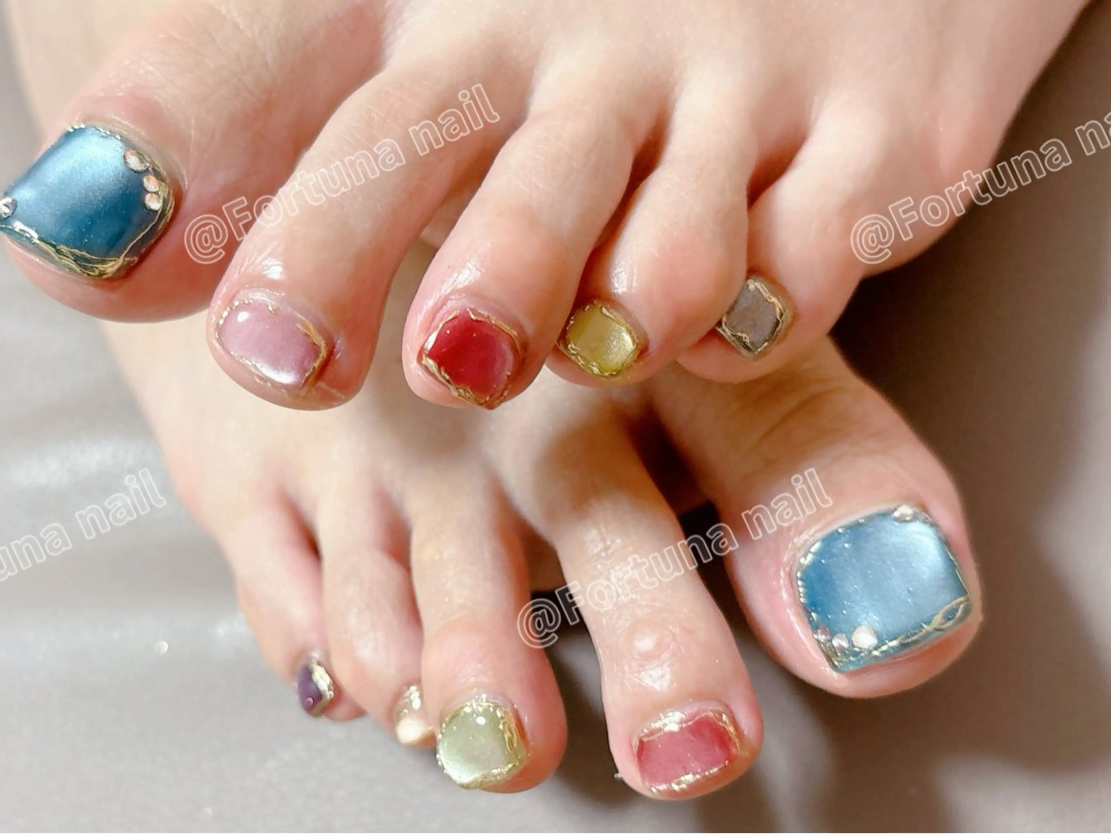 ネイル フットネイル Nail •Head スパFortunaのネイルデザイン