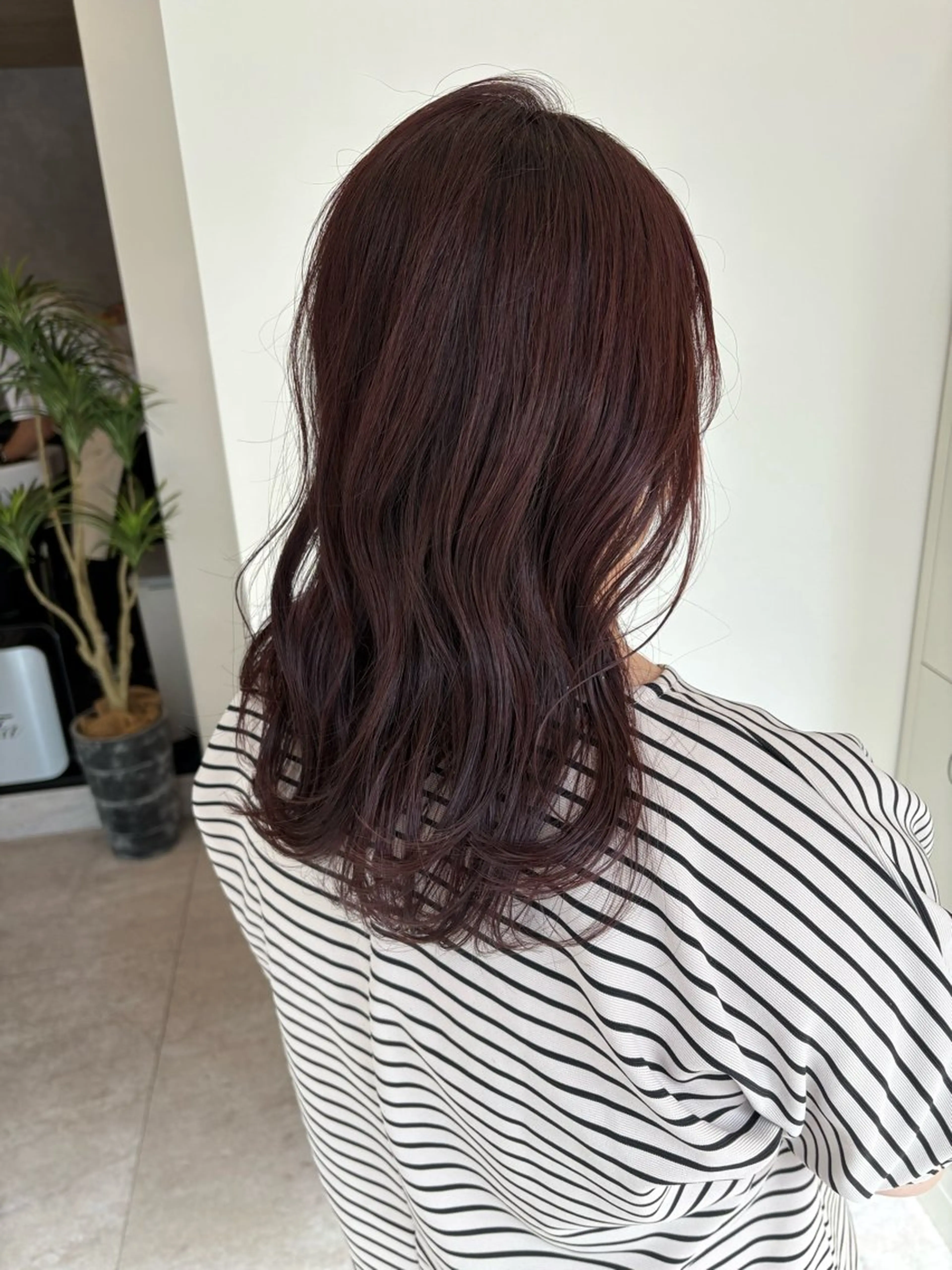 ミディアム カット ヘアカラー トリートメント 【benji】 rena satouのヘアスタイル