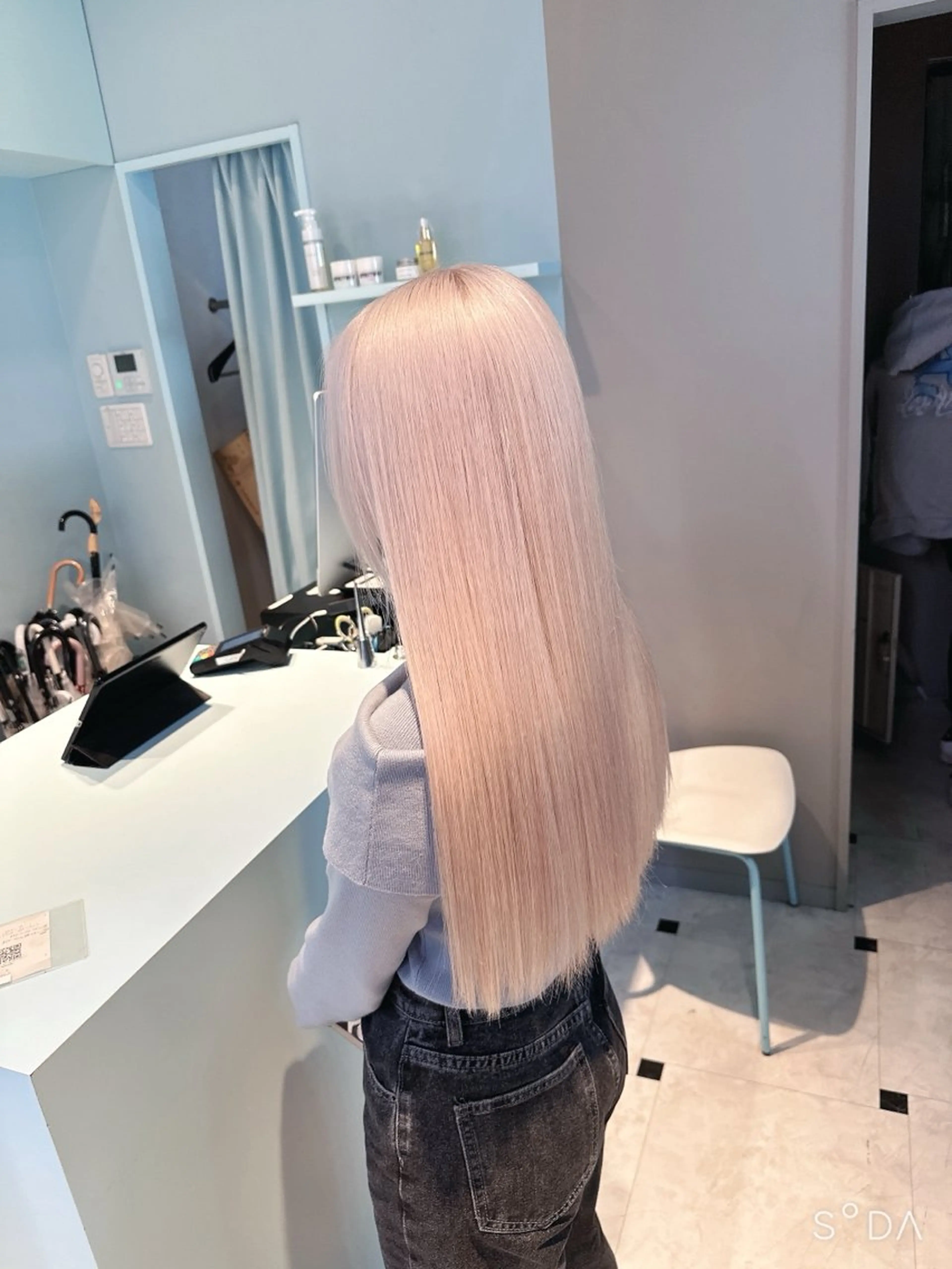 ロング カラー ヘアカラー ヘッドスパ ヘアセット 🪄池袋ハイトーン 🪄ブリーチカラーのヘアスタイル