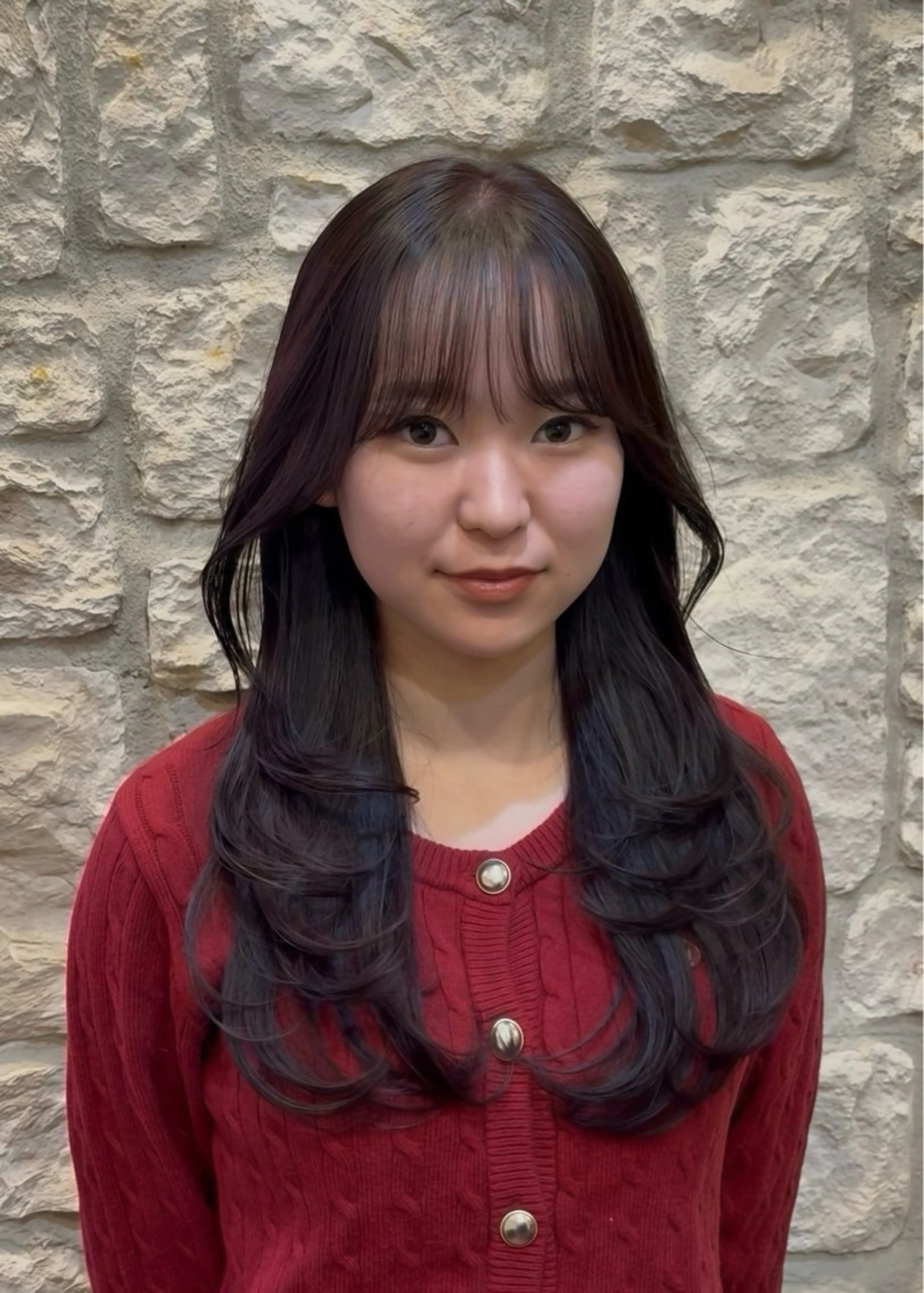 ロング カラー 町田/レイヤーカット ハッシュカット/八木のヘアスタイル