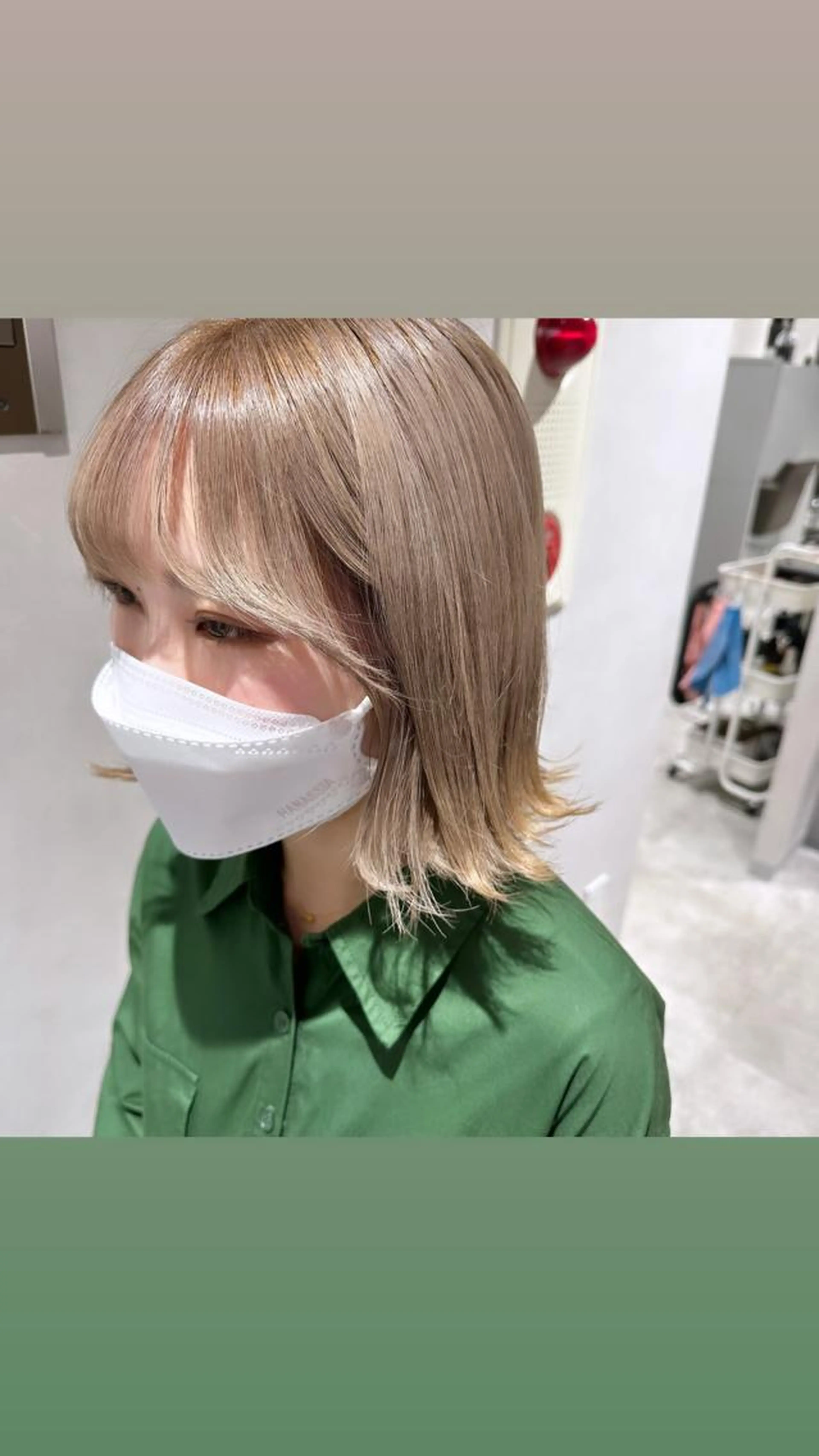 【24歳以下の女性限定‼︎】ブリーチダブルカラーモデル🩵ミルクティーベージュ🩵の写真