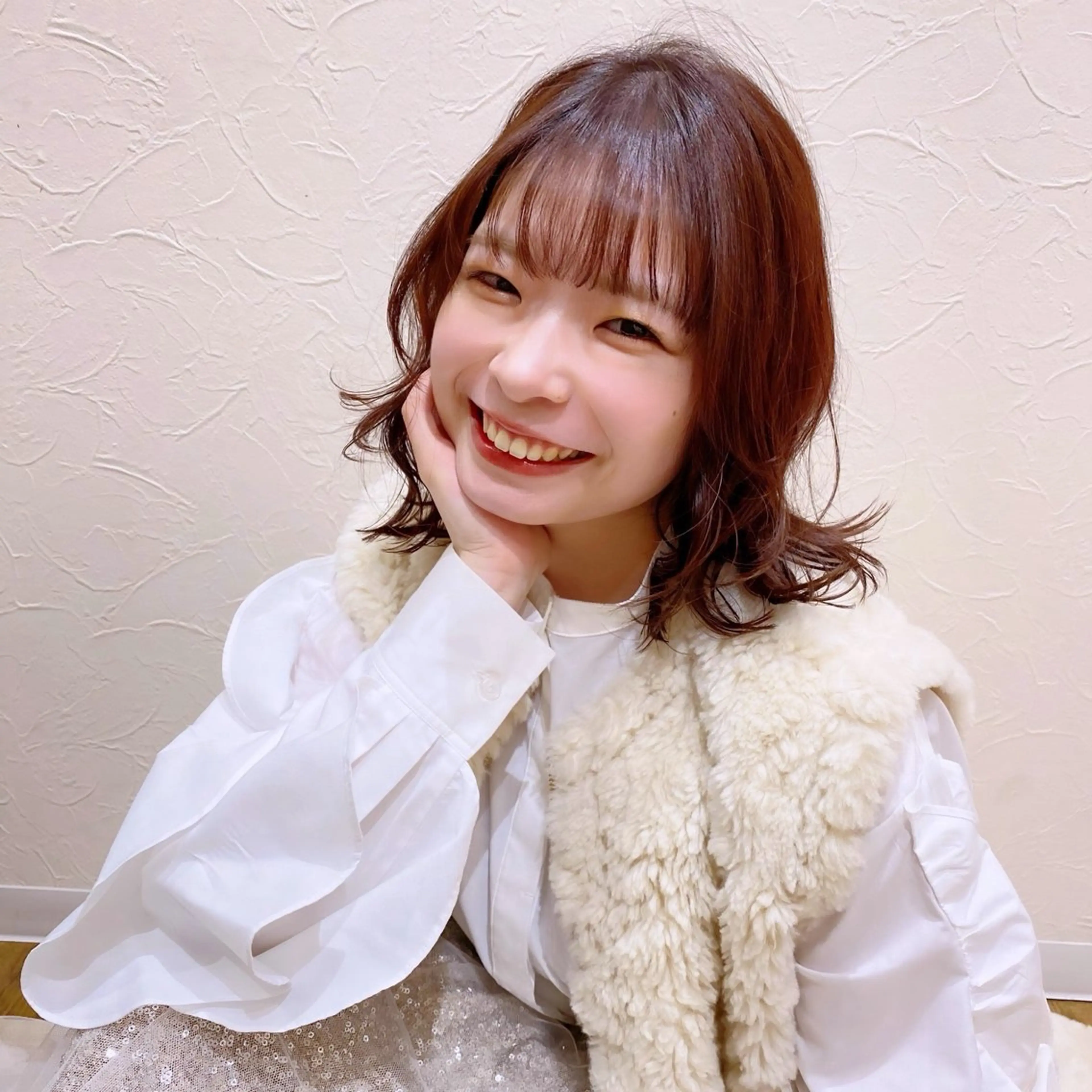 ミディアム ボブ レイヤーカット ase.糸島店所属・UEDA AYAのヘアスタイル