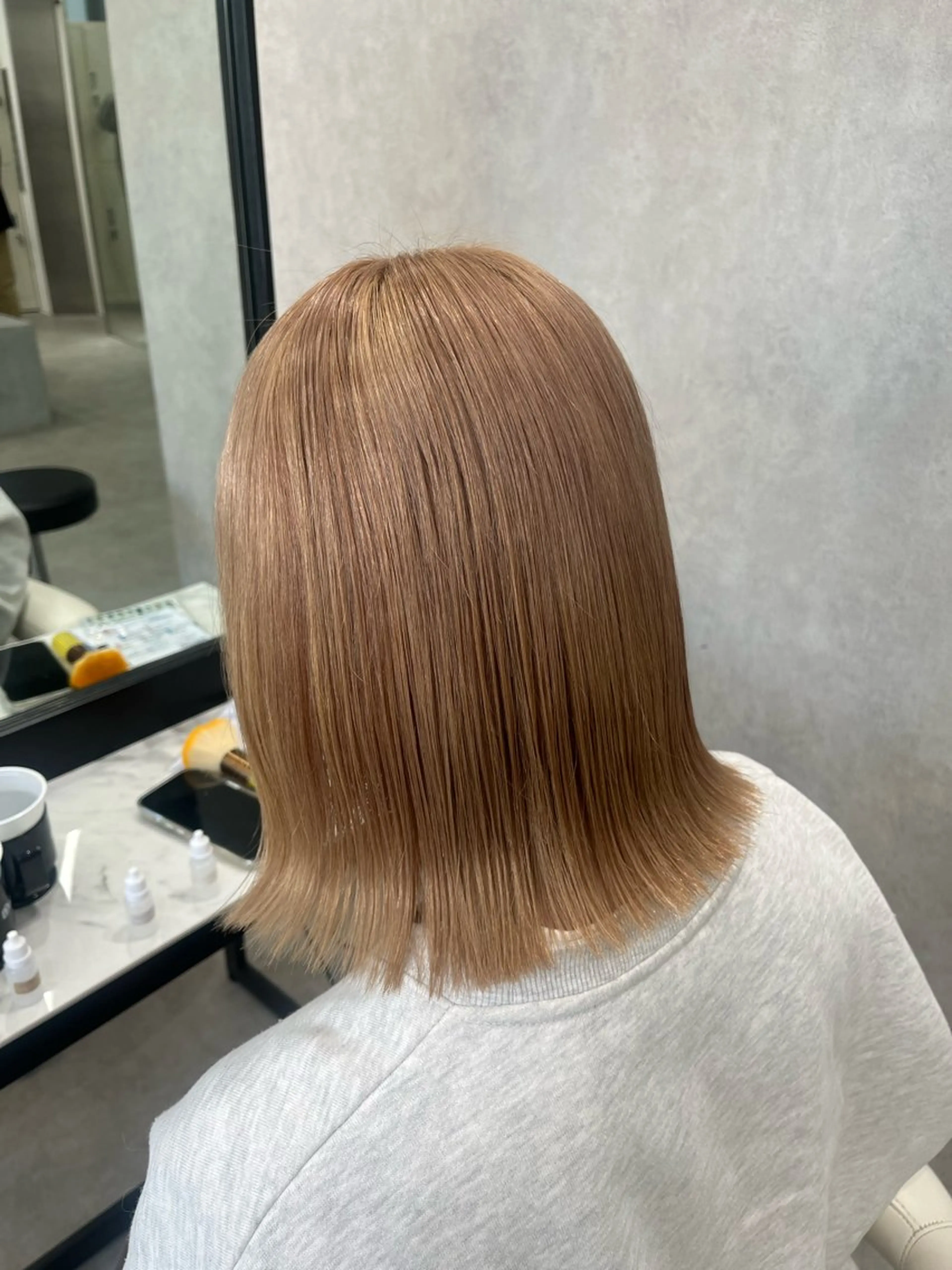 カラー ベージュカラー ミルクティーベージュ ヘアカラー カット¥1100 / 𝙍𝙪𝙣𝙖⟡.のヘアスタイル