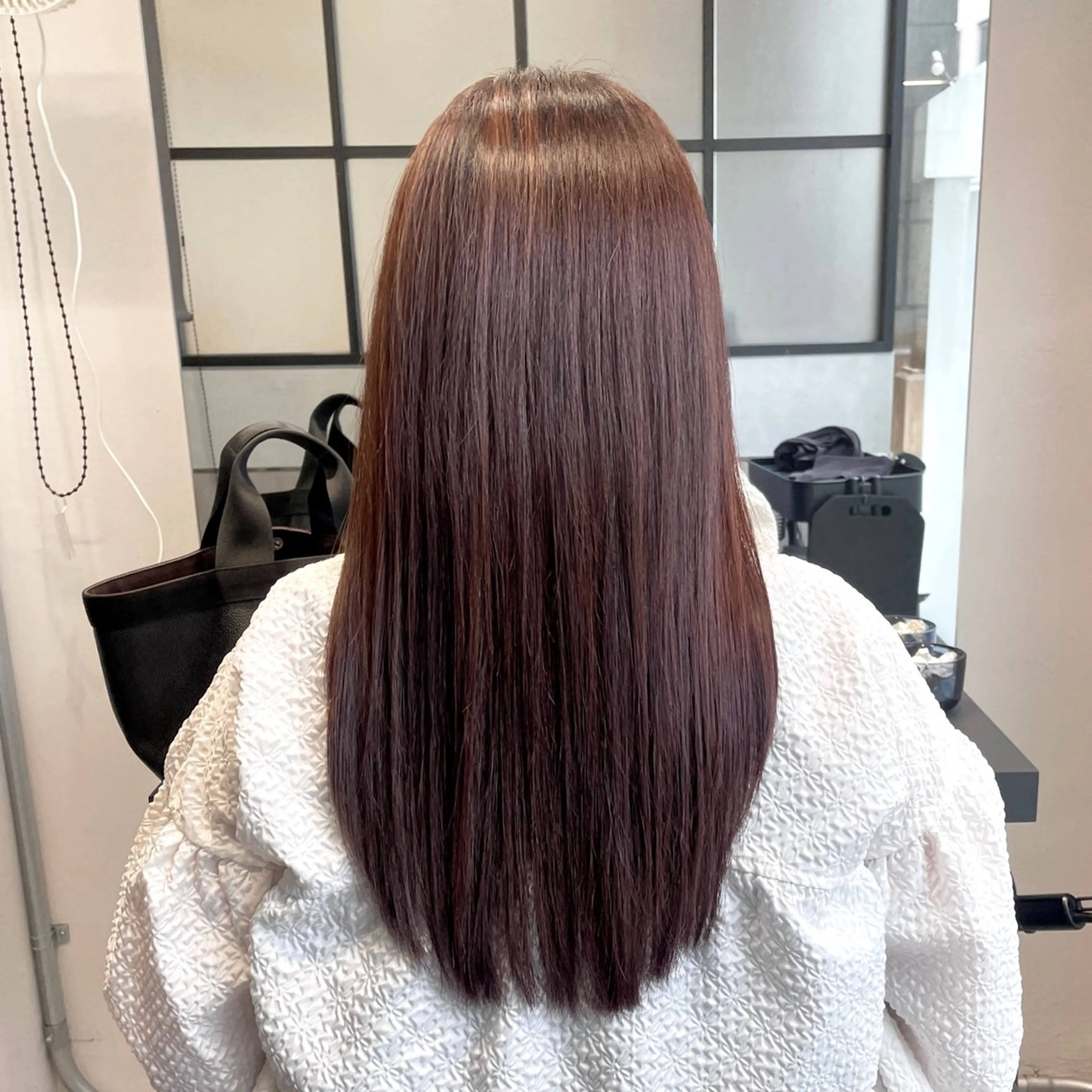 ロング カラー ハイライトカラー ハイライト 髪質改善 DX SHARE SALON所属・ツヤ感白髪ぼかし KEIKOのヘアスタイル