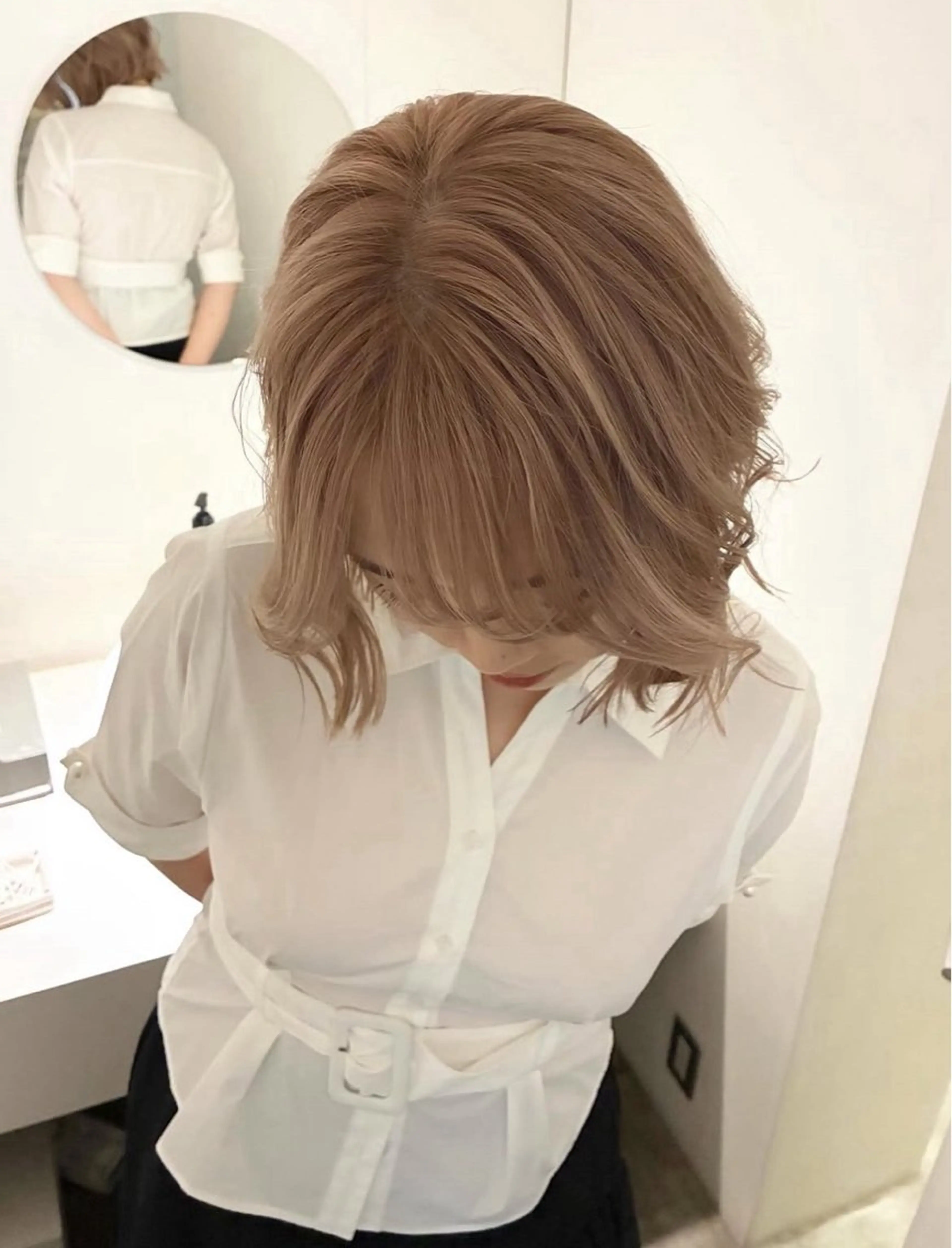 カラー ヘアカラー トリートメント yukie/ ハイトーンのヘアスタイル