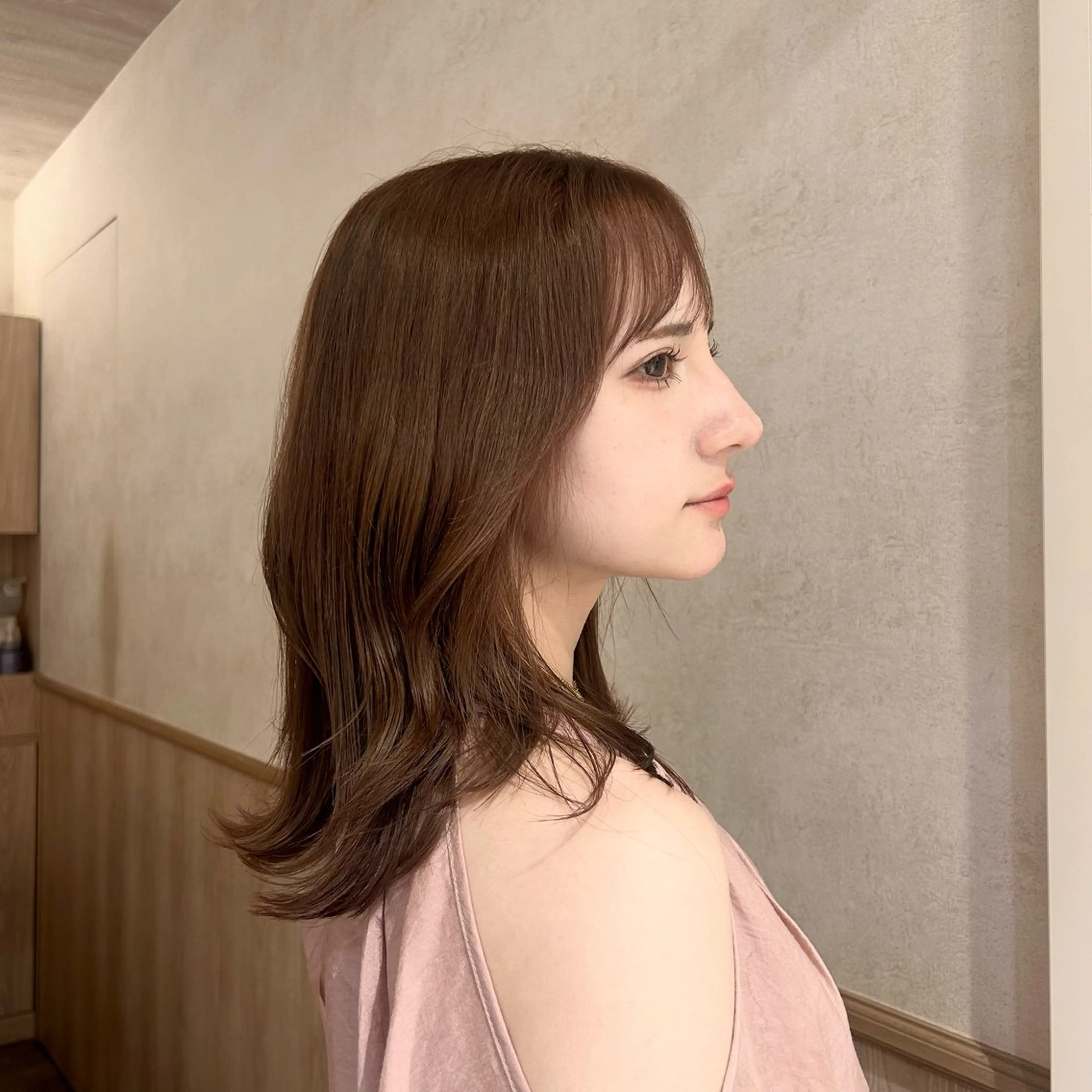 セミロング カット ヘアカラー 透明感カラー/ トリートメント🌷のヘアスタイル