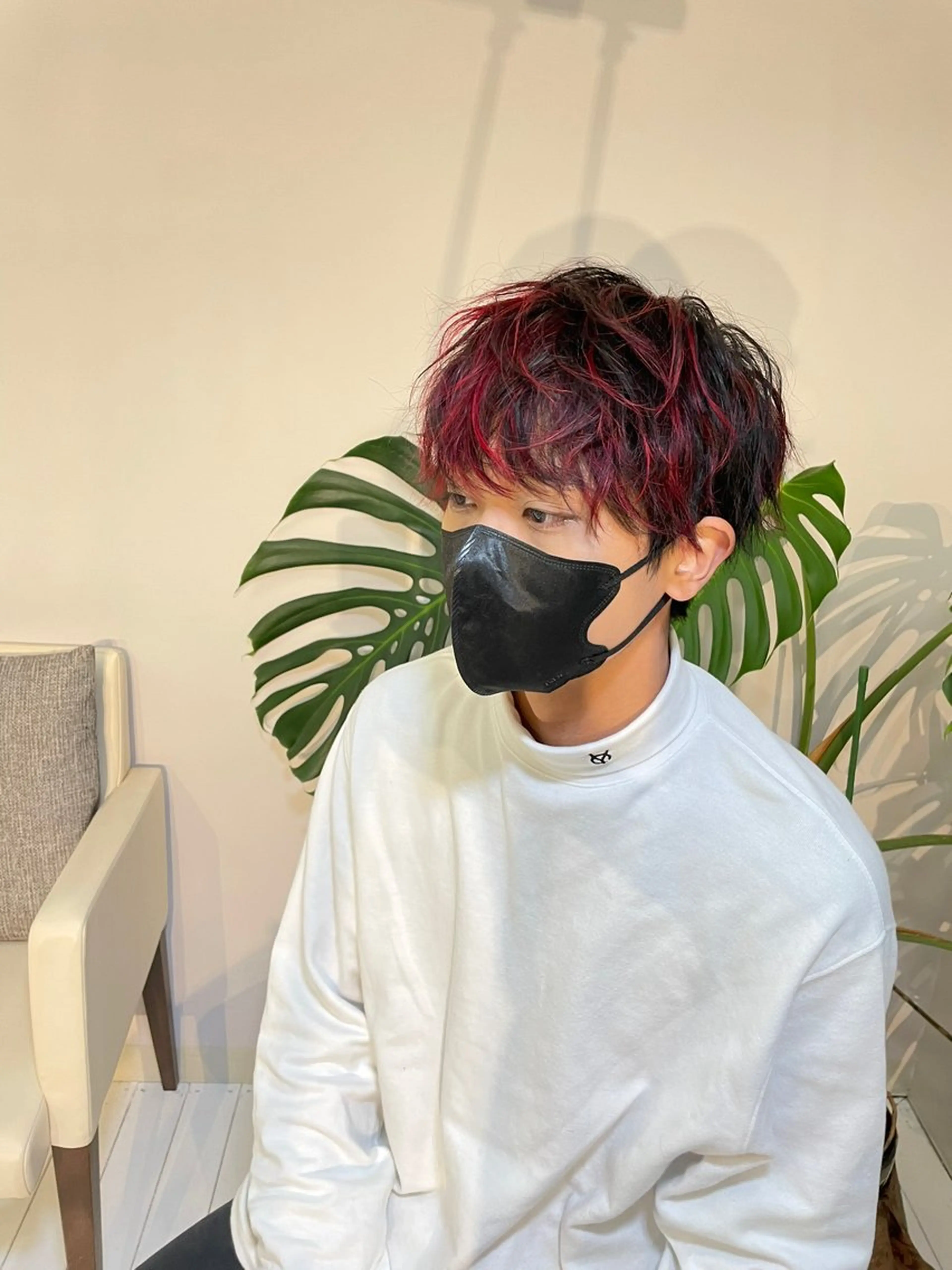カラー メンズ メンズメッシュ メッシュ 🧬艶髪エク向井 琉矢🧬のヘアスタイル