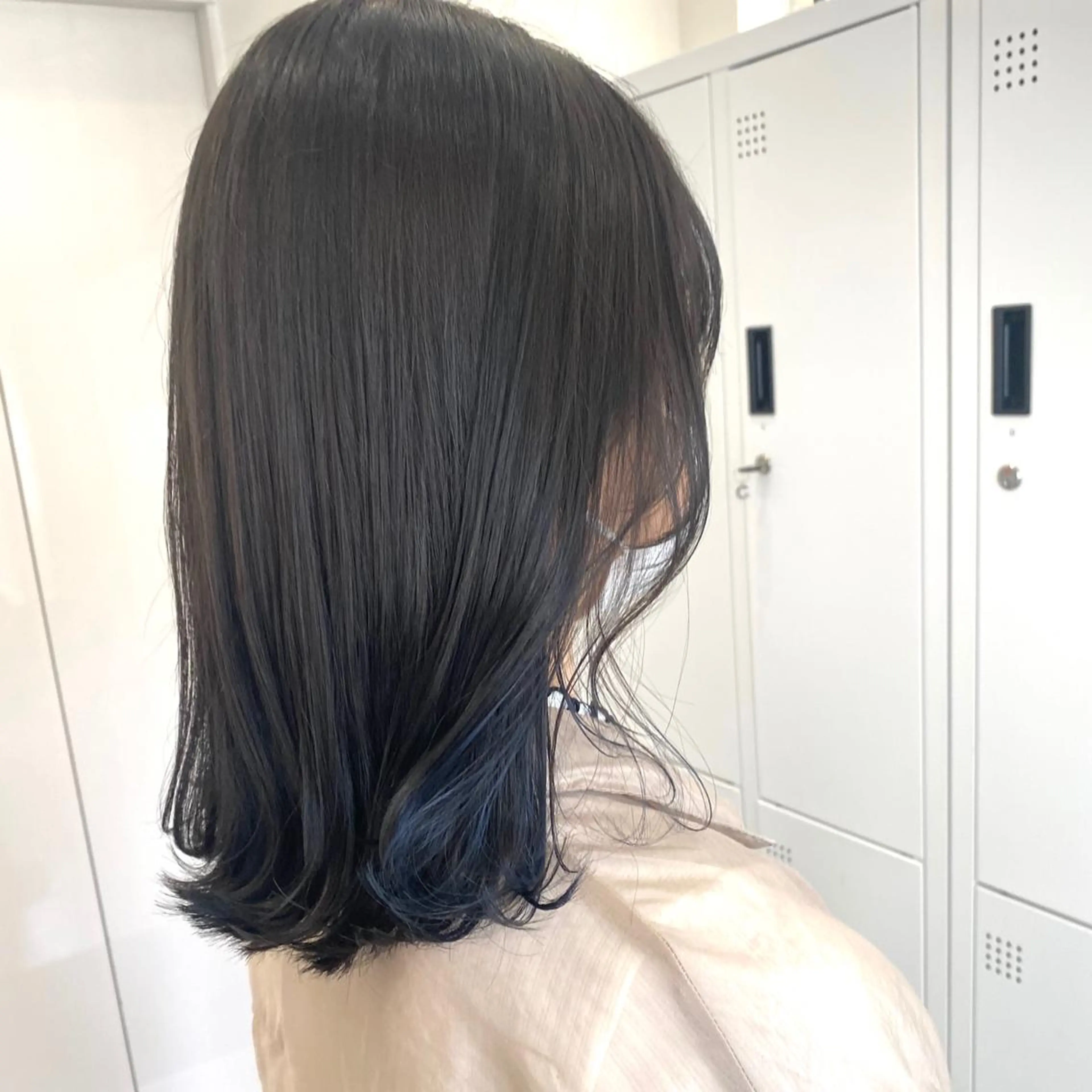 ミディアム カット ヘアカラー トリートメント 吉原 みえのヘアスタイル