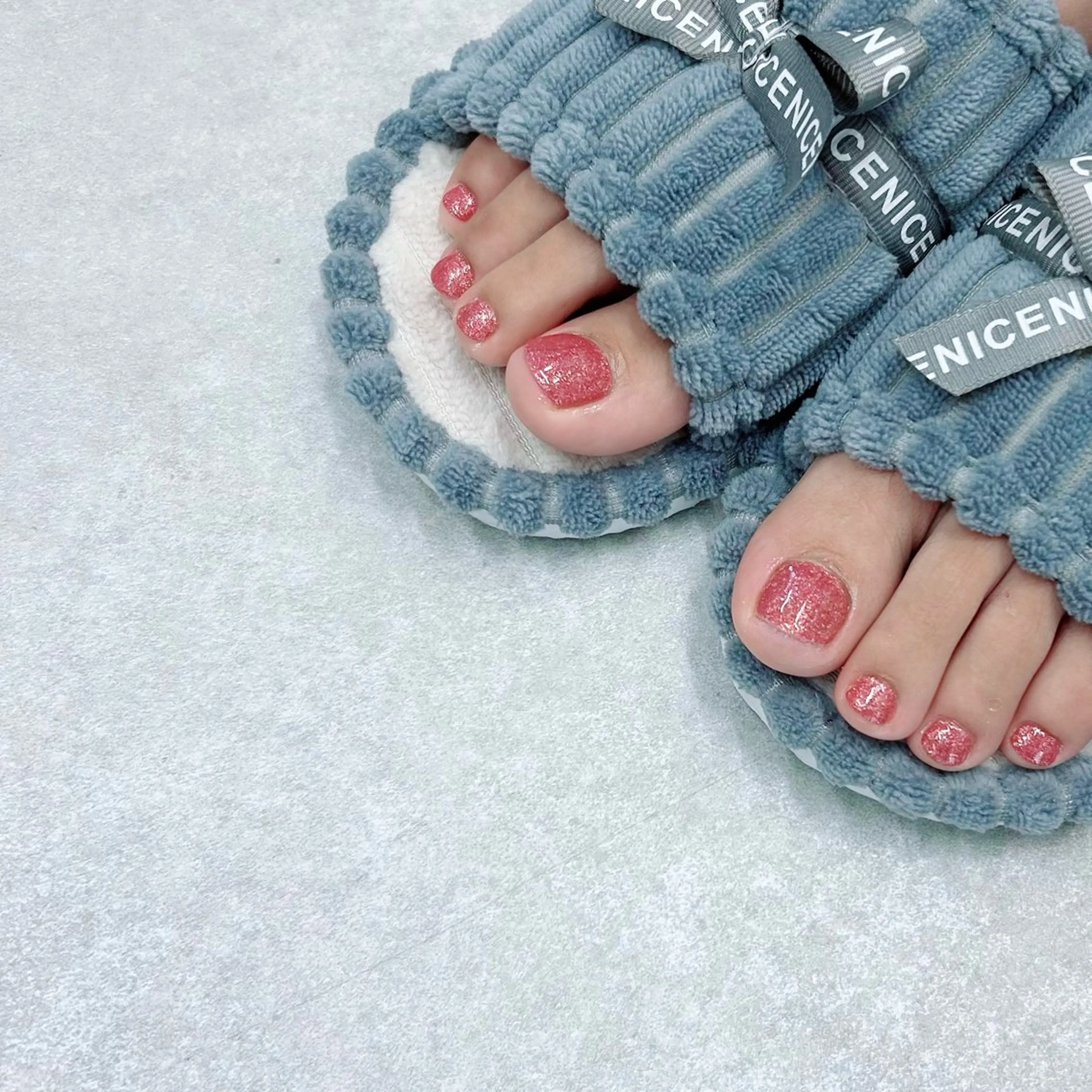 ネイル フットネイル ラメ(グリッター) LANCE NAIL tomoのネイルデザイン