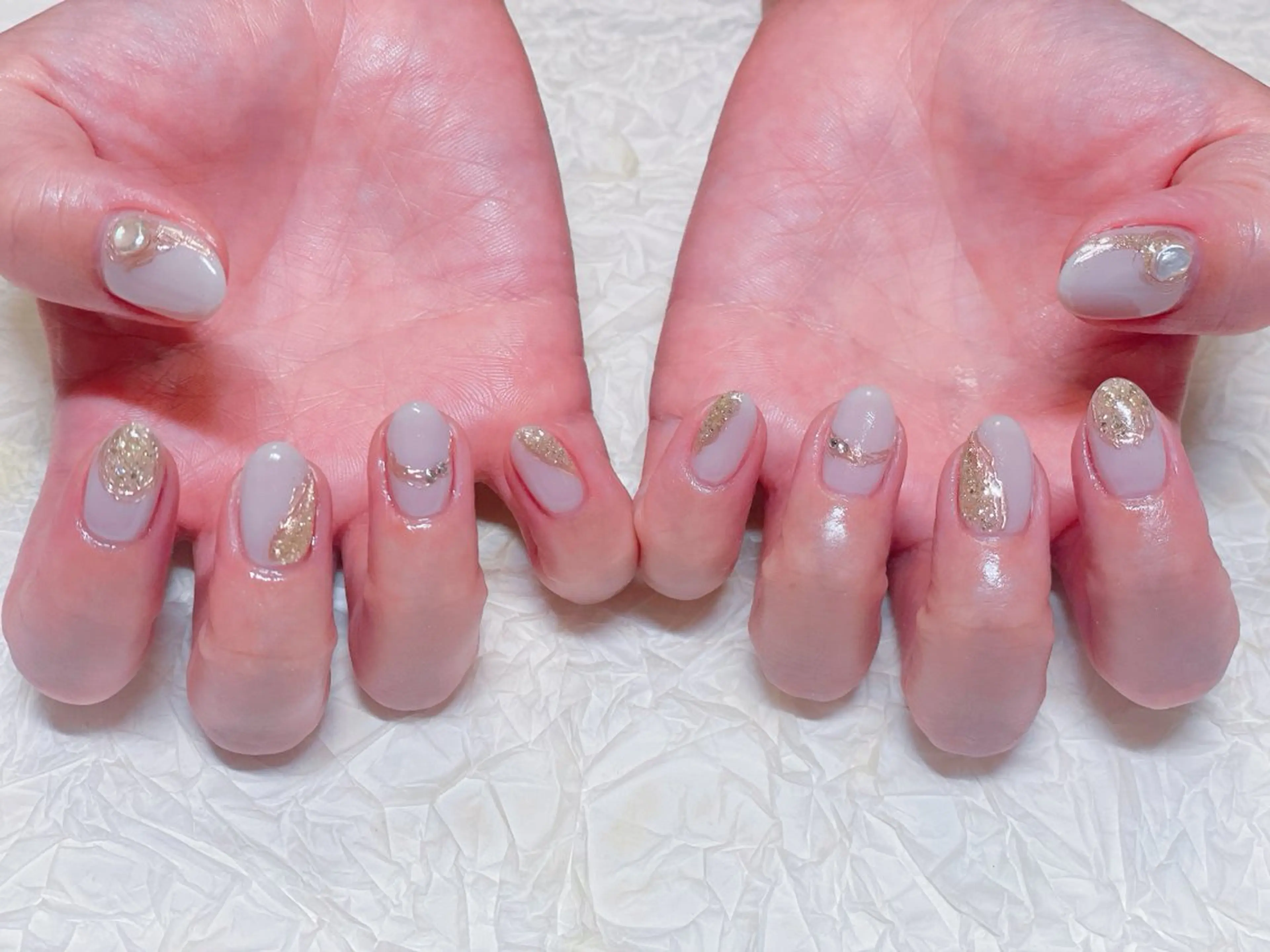 ネイル アートネイル オーロラネイル チークネイル フラッシュネイル フットネイル ハンドネイル ゆ か_Nails💫のネイルデザイン
