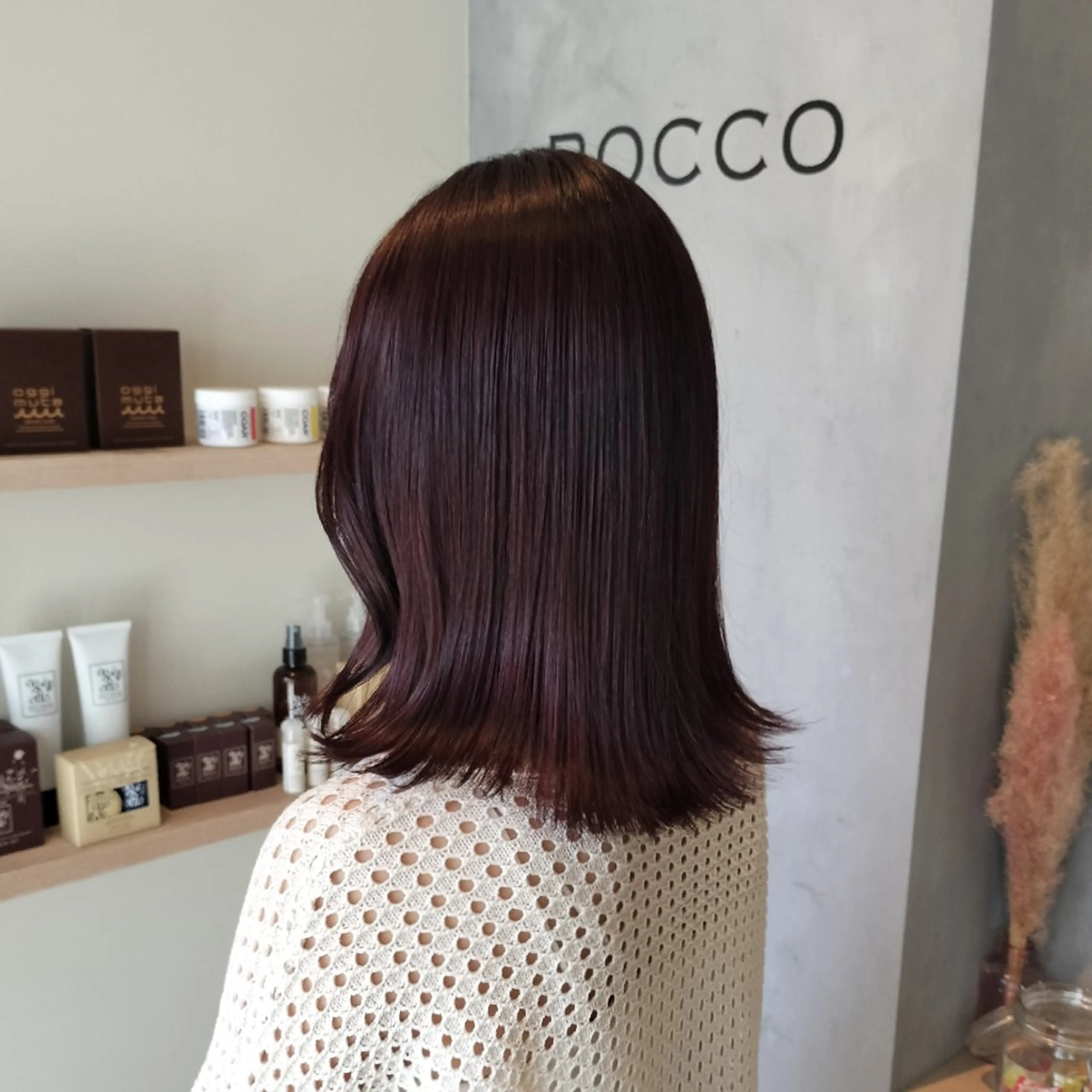 ミディアム ヘアカラー ROCCO ひなこのヘアスタイル