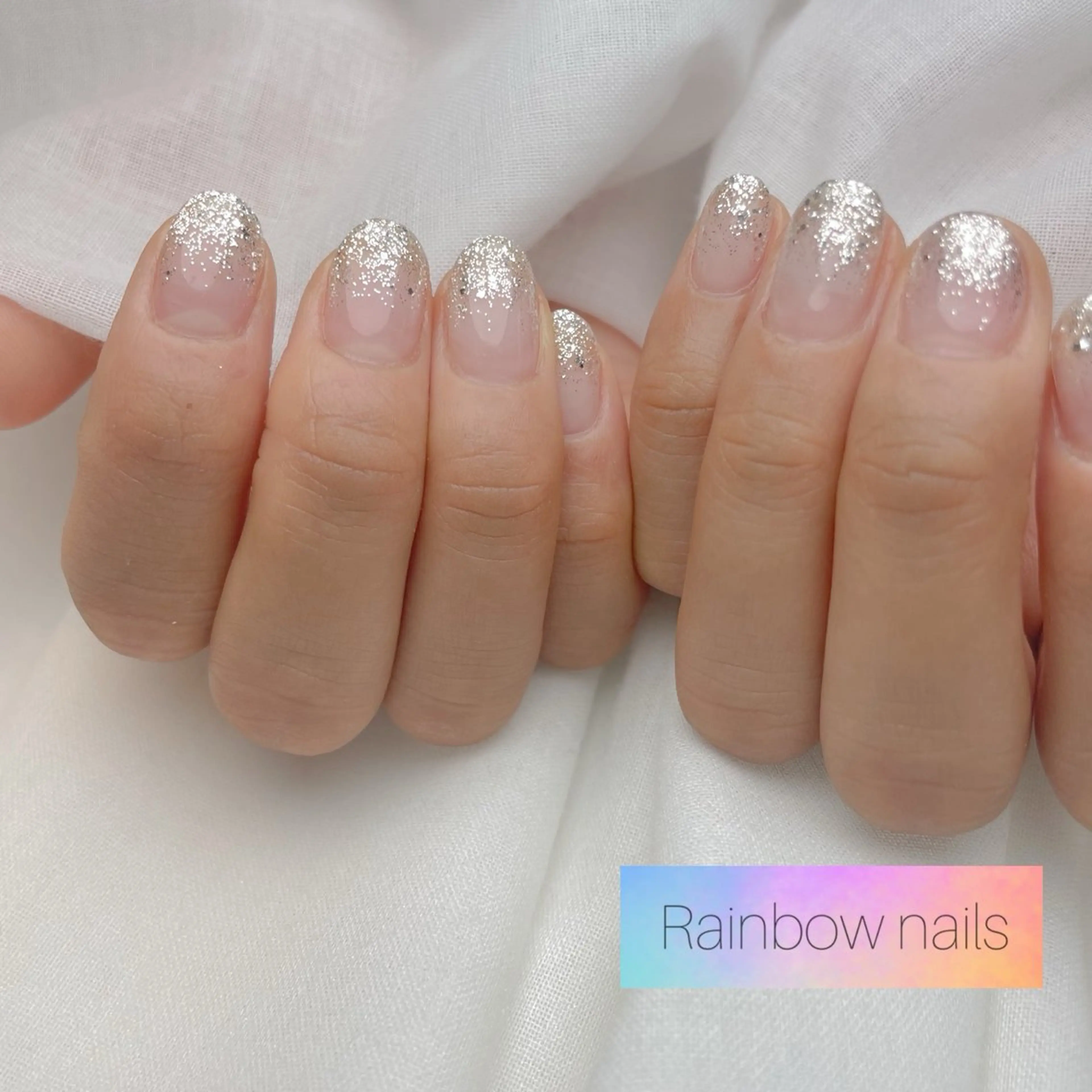 ネイル Rainbow nailsくろちゃんのネイルデザイン