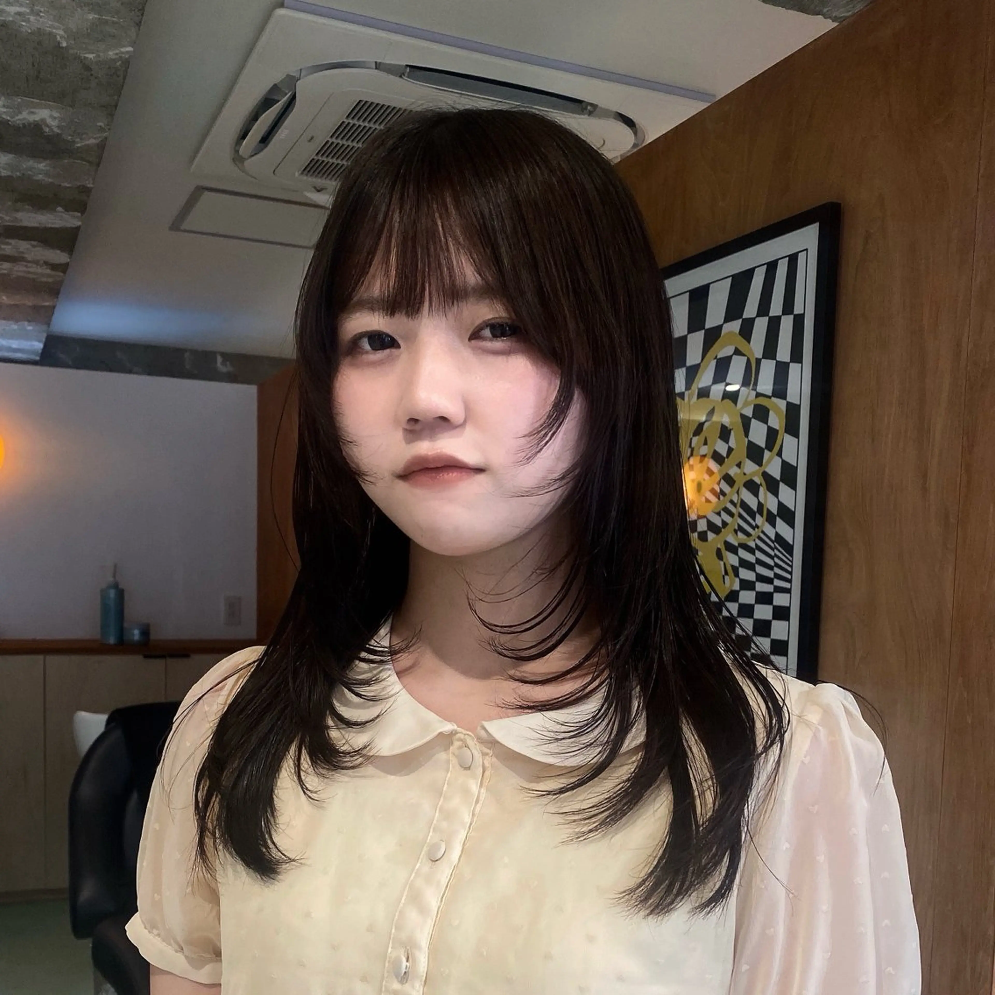 ロング カラー カット ヘアカラー トリートメント hair salon 束sok所属・ナホ/ハイトーン/ レイヤーカットモデルのヘアスタイル