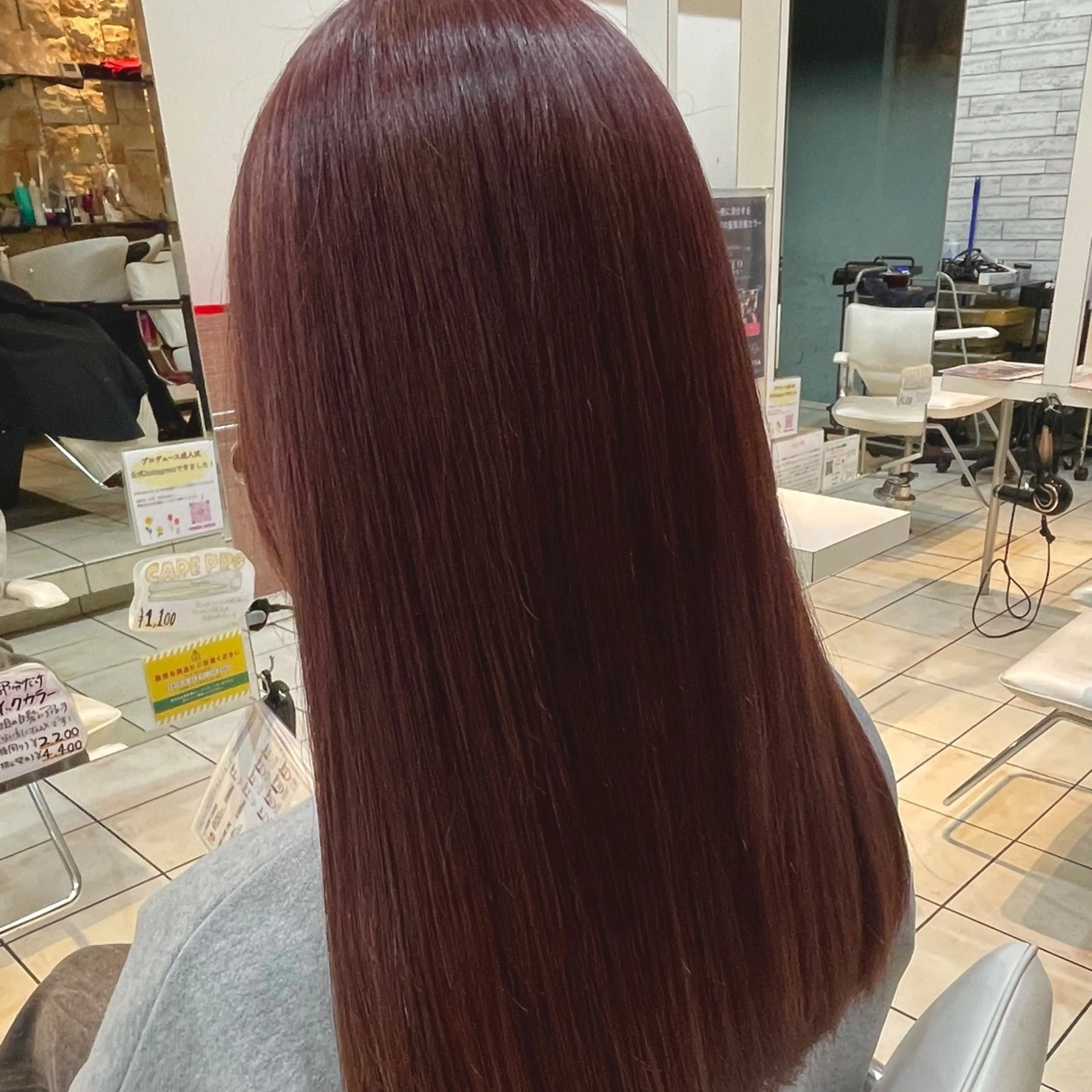 ロング カラー ブラウンカラー レッドカラー レッドブラウン ヘアカラー ブリーチ/ヘアセット 【𝙍𝙞𝙣𝙤】のヘアスタイル