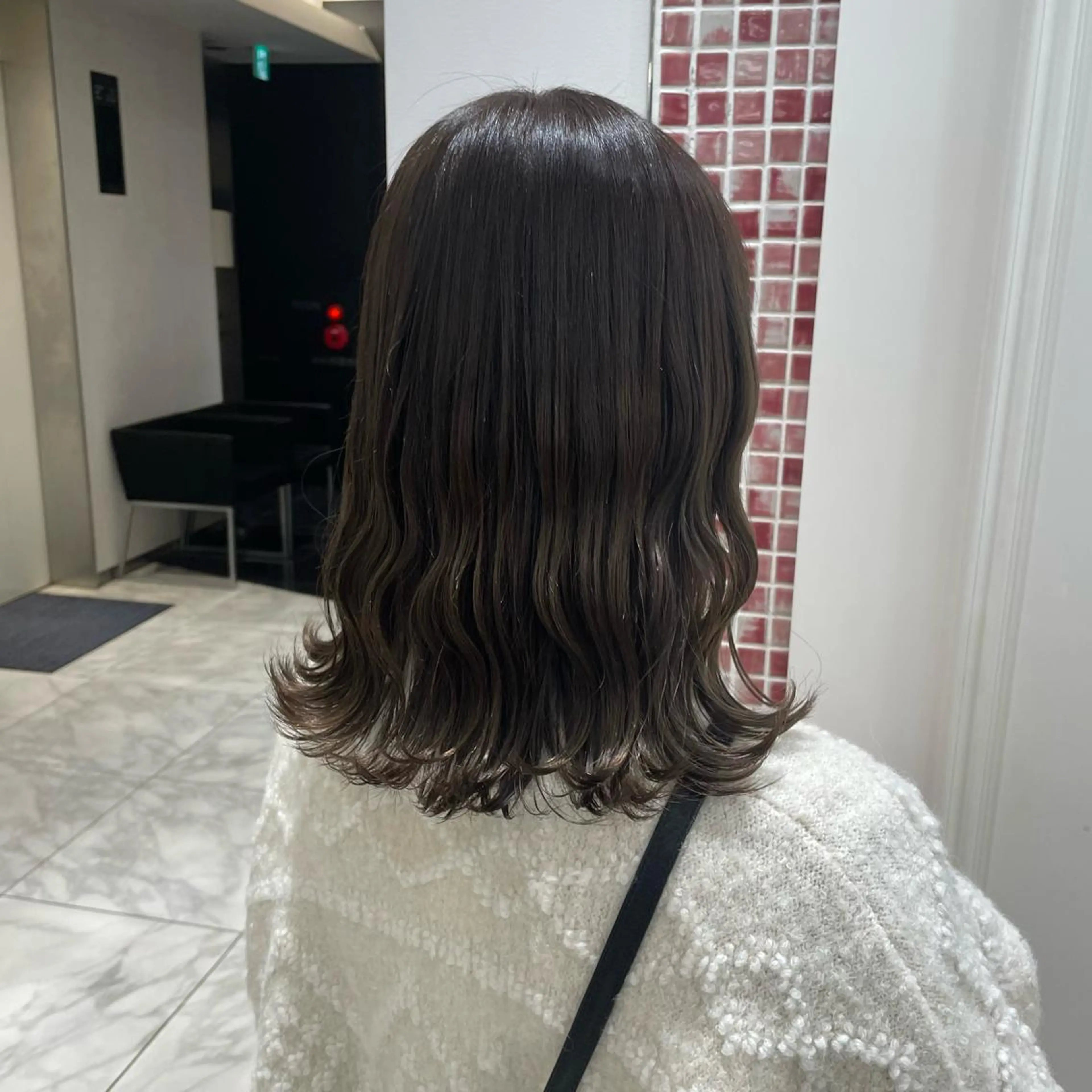 セミロング 韓国風パーマ/ヘア セット/店長みづきのヘアスタイル
