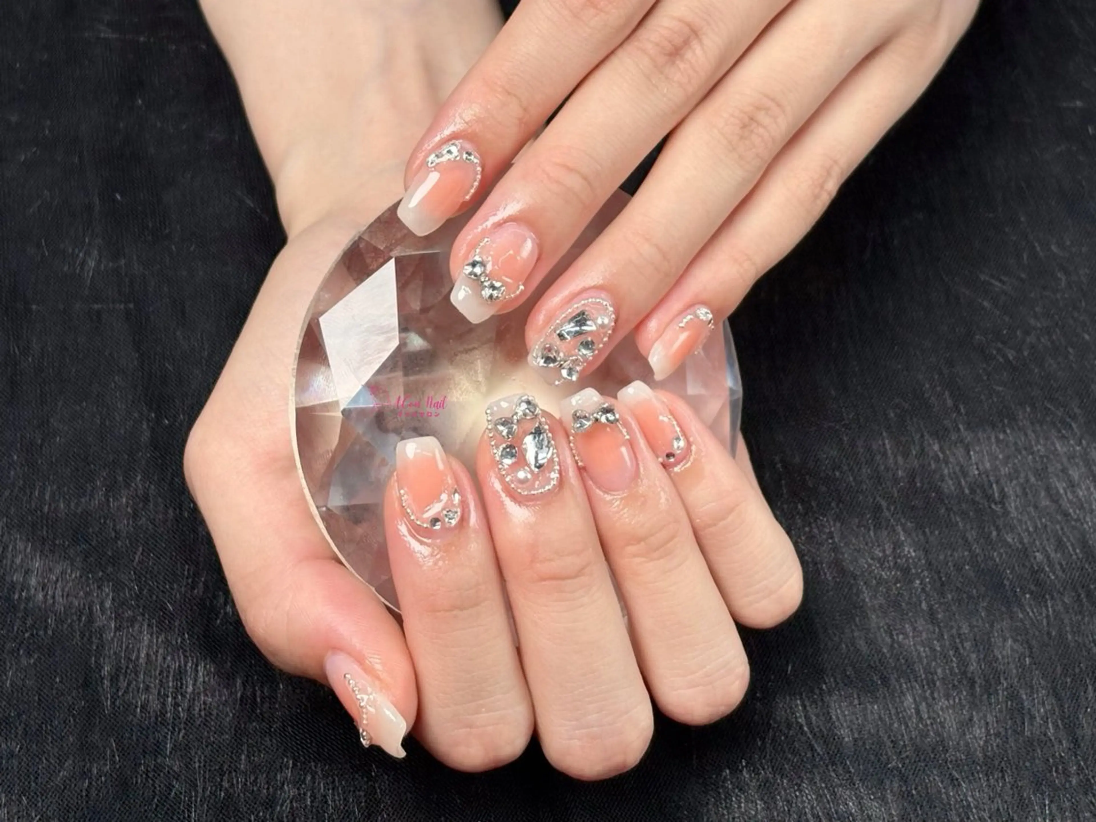 ネイル 桜ネイル 長さ出し フラワーネイル フレンチネイル ジェルネイル ハンドネイル AConNailSalon所属・ACon NailSalonのネイルデザイン