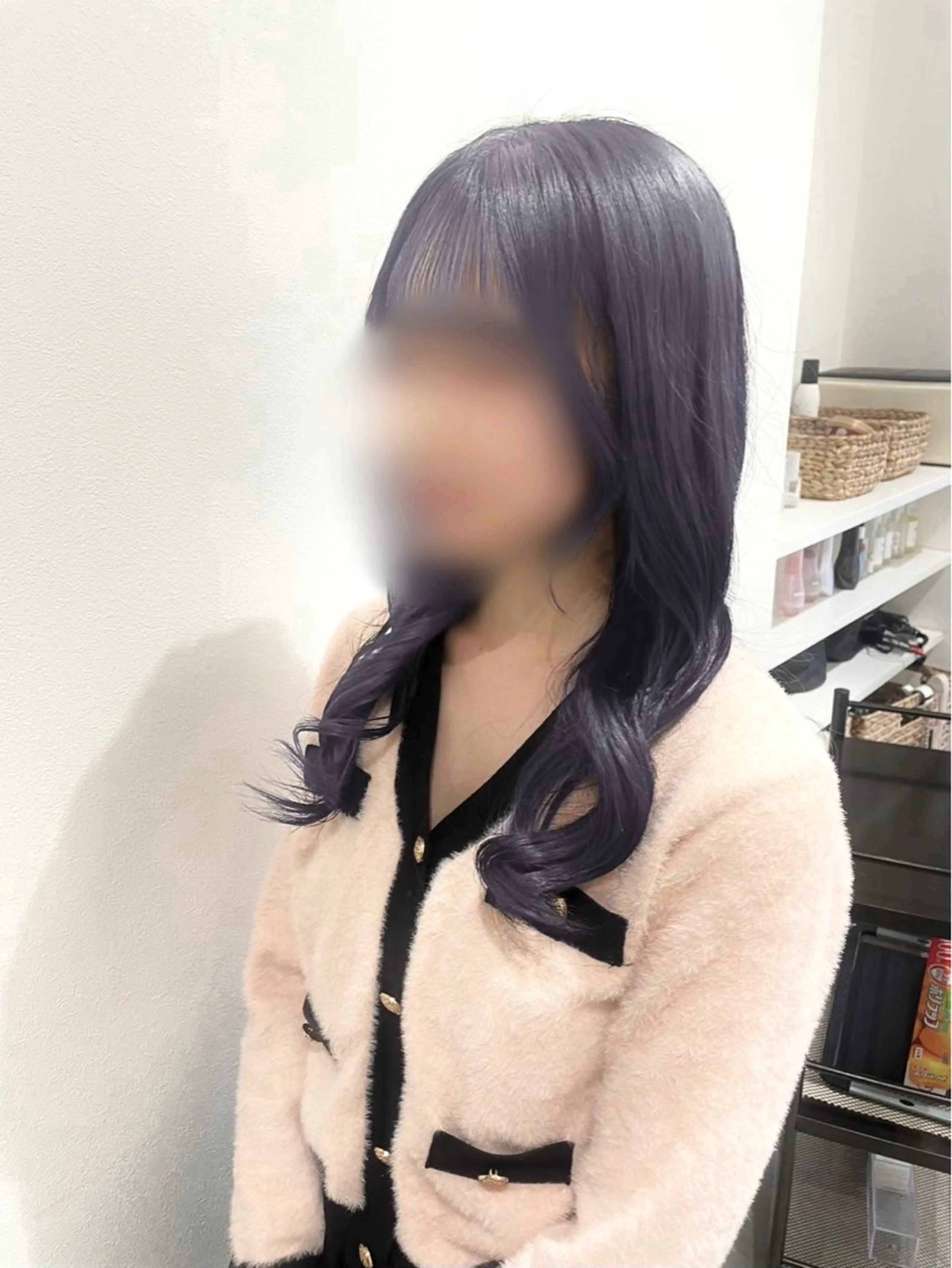 セミロング ヘアカラー 透明感カラー🦋艶髪 イヴカ💙のヘアスタイル