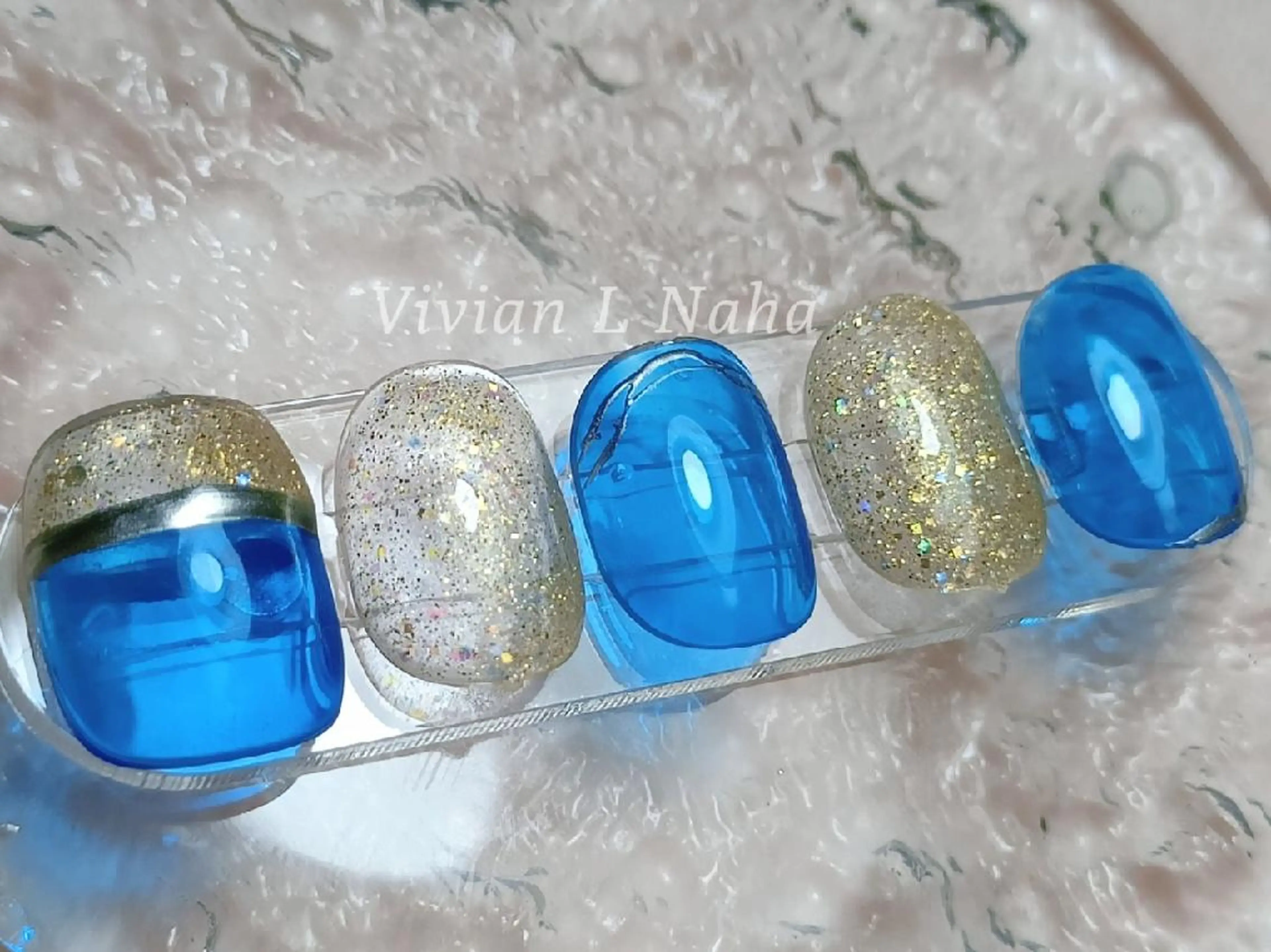 ネイル フットネイル Vivian L NahaCecileのネイルデザイン