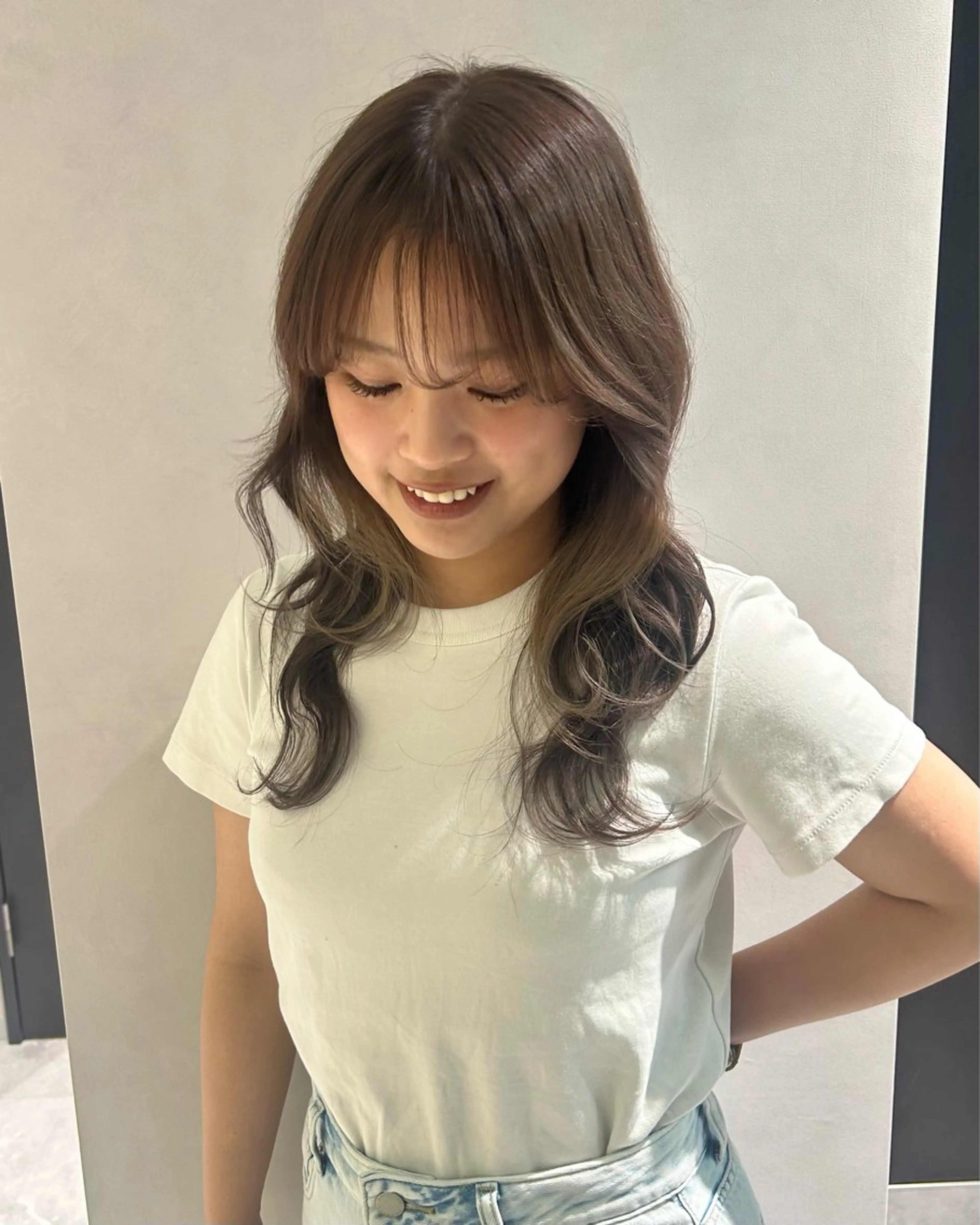 ロング カラー ベージュカラー 寺川留以 /カットモデル募集中のヘアスタイル